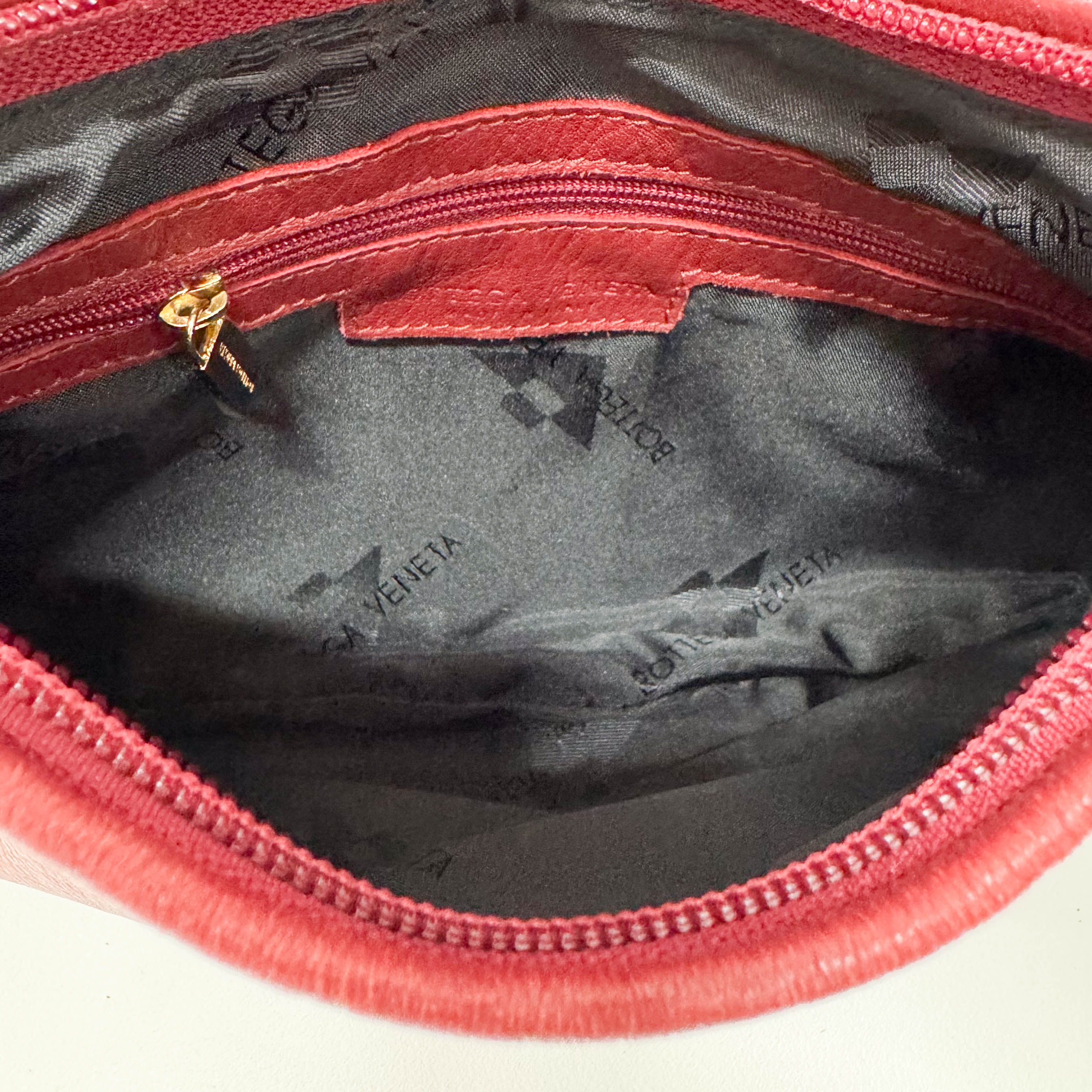 Red Leather Shoulder Bag