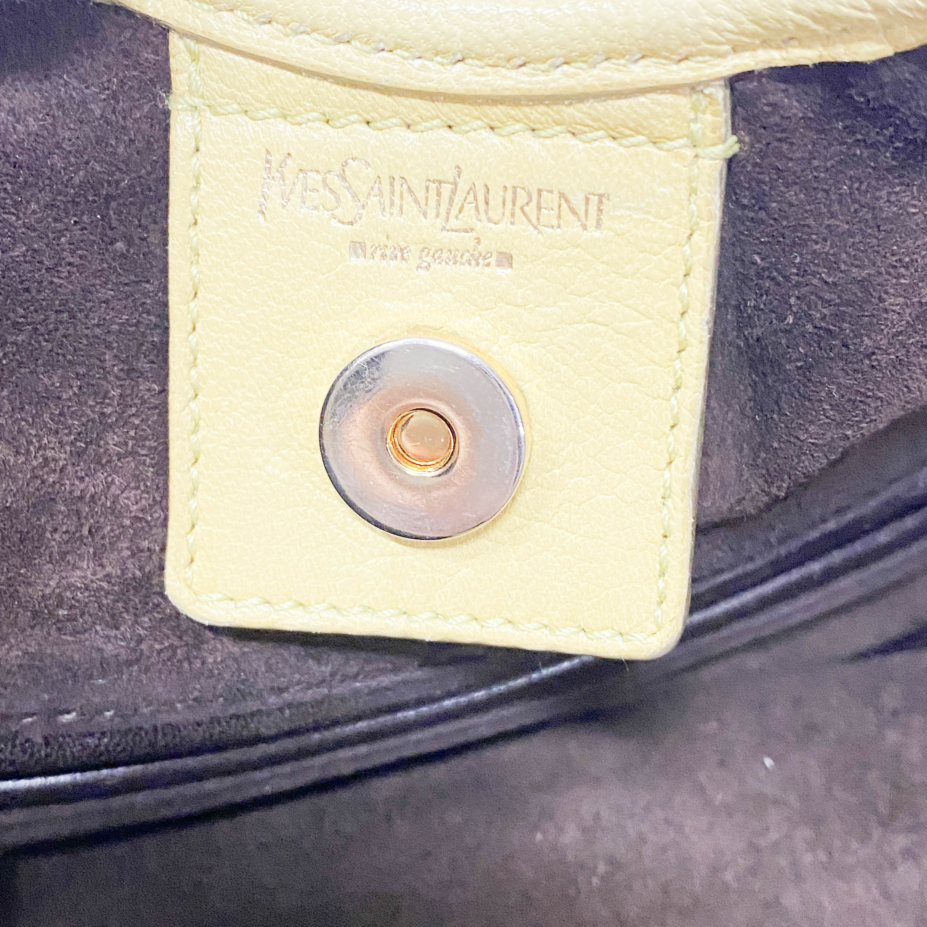 Sain-Tropez Yellow Suede Shoulder Bag