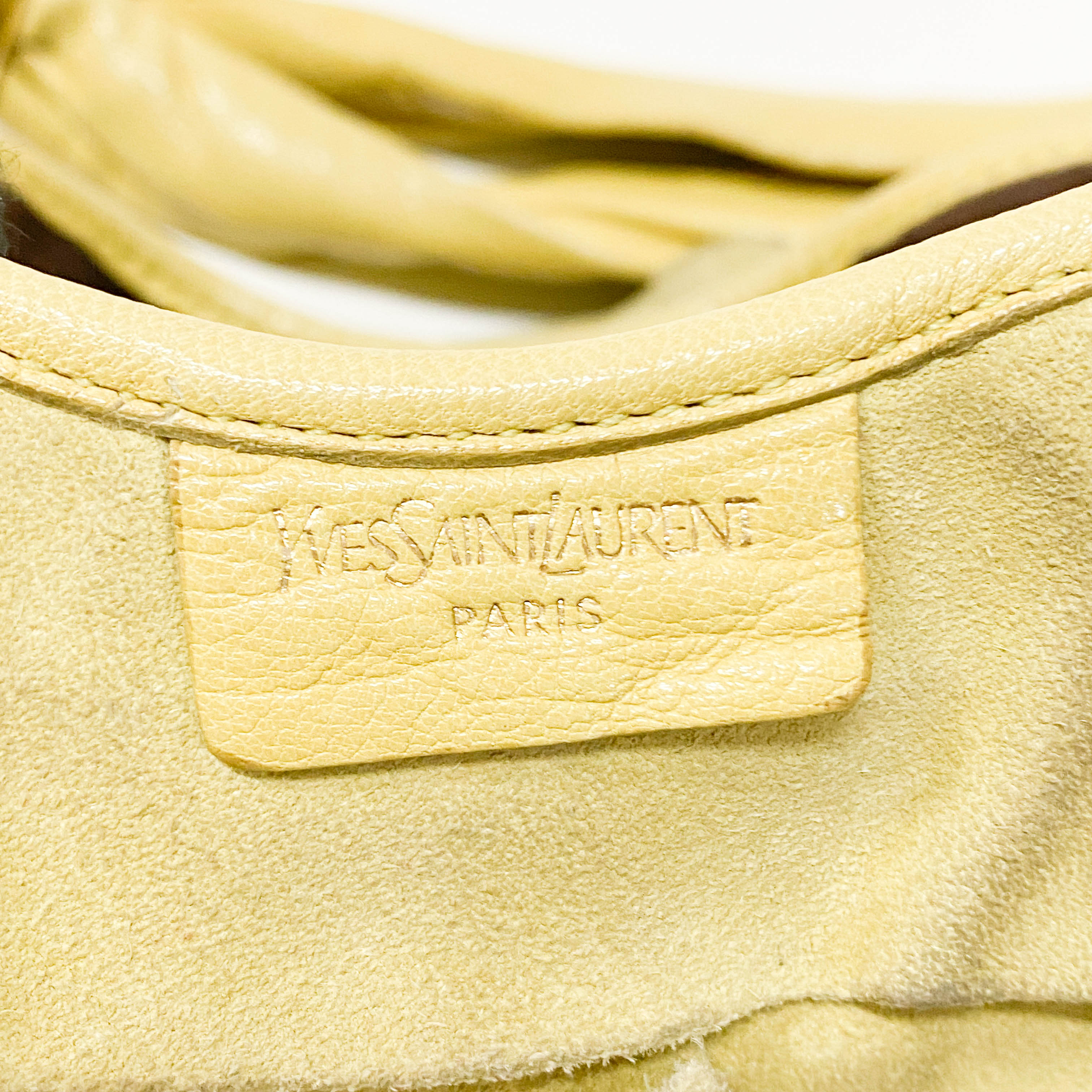Sain-Tropez Yellow Suede Shoulder Bag