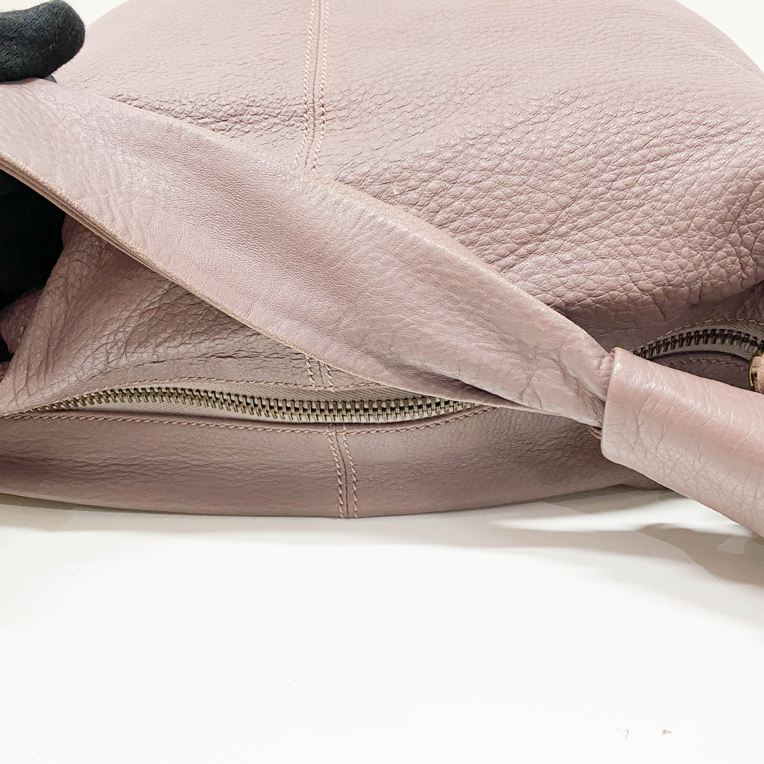 Bamboo Fringe Purple Leather Shoulder Bag