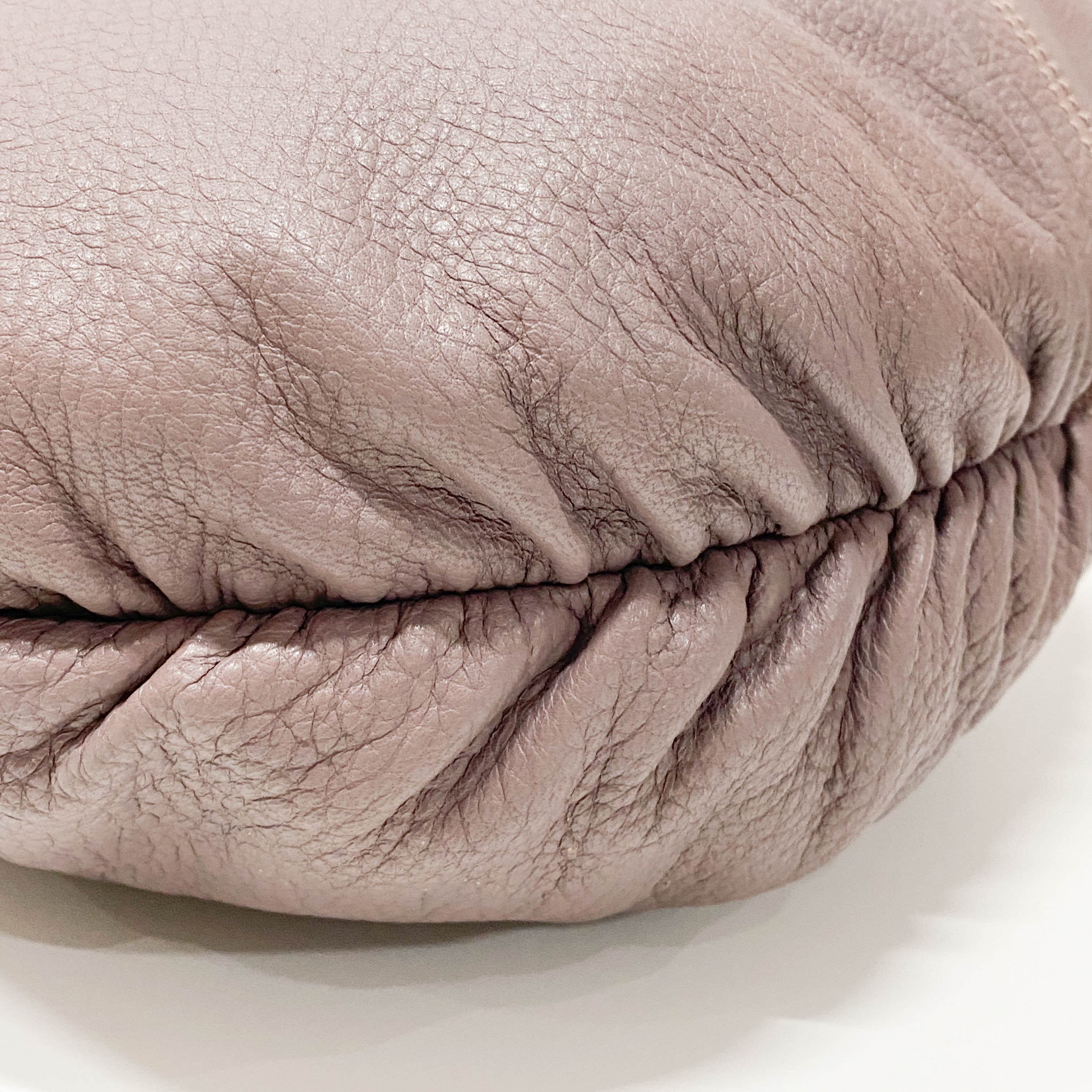 Bamboo Fringe Purple Leather Shoulder Bag