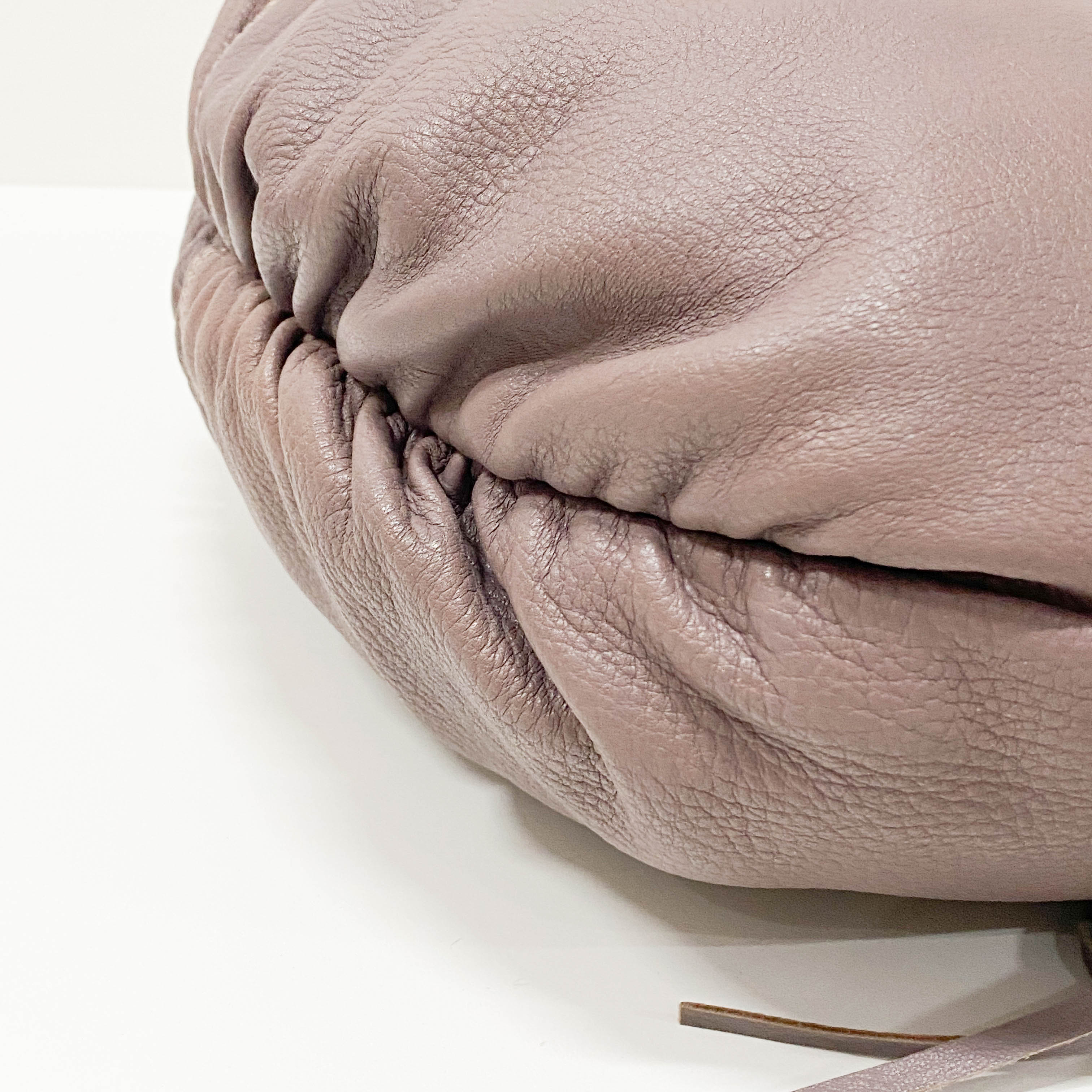 Bamboo Fringe Purple Leather Shoulder Bag