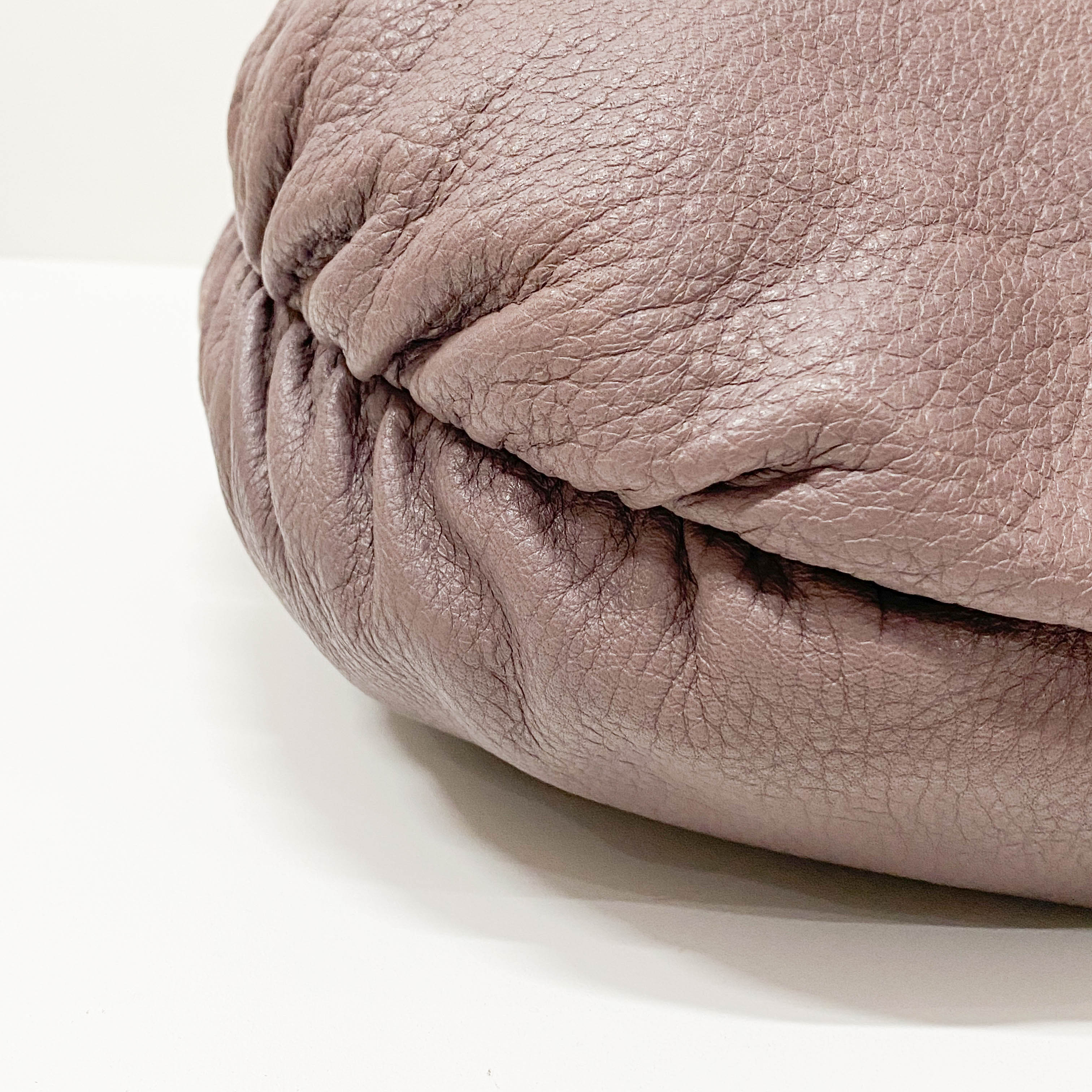 Bamboo Fringe Purple Leather Shoulder Bag