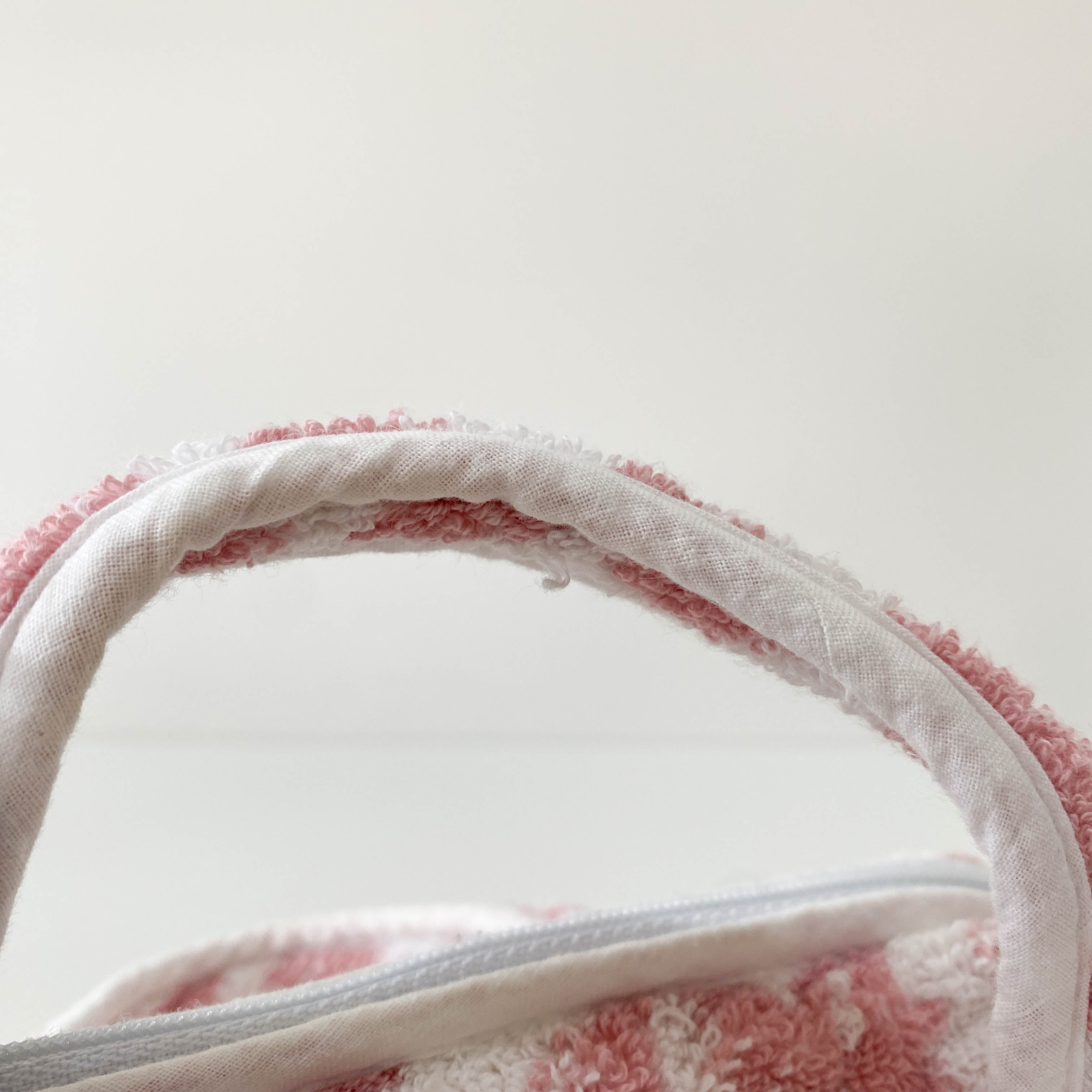 Trotter Pink Terry Cloth Towel Handbag