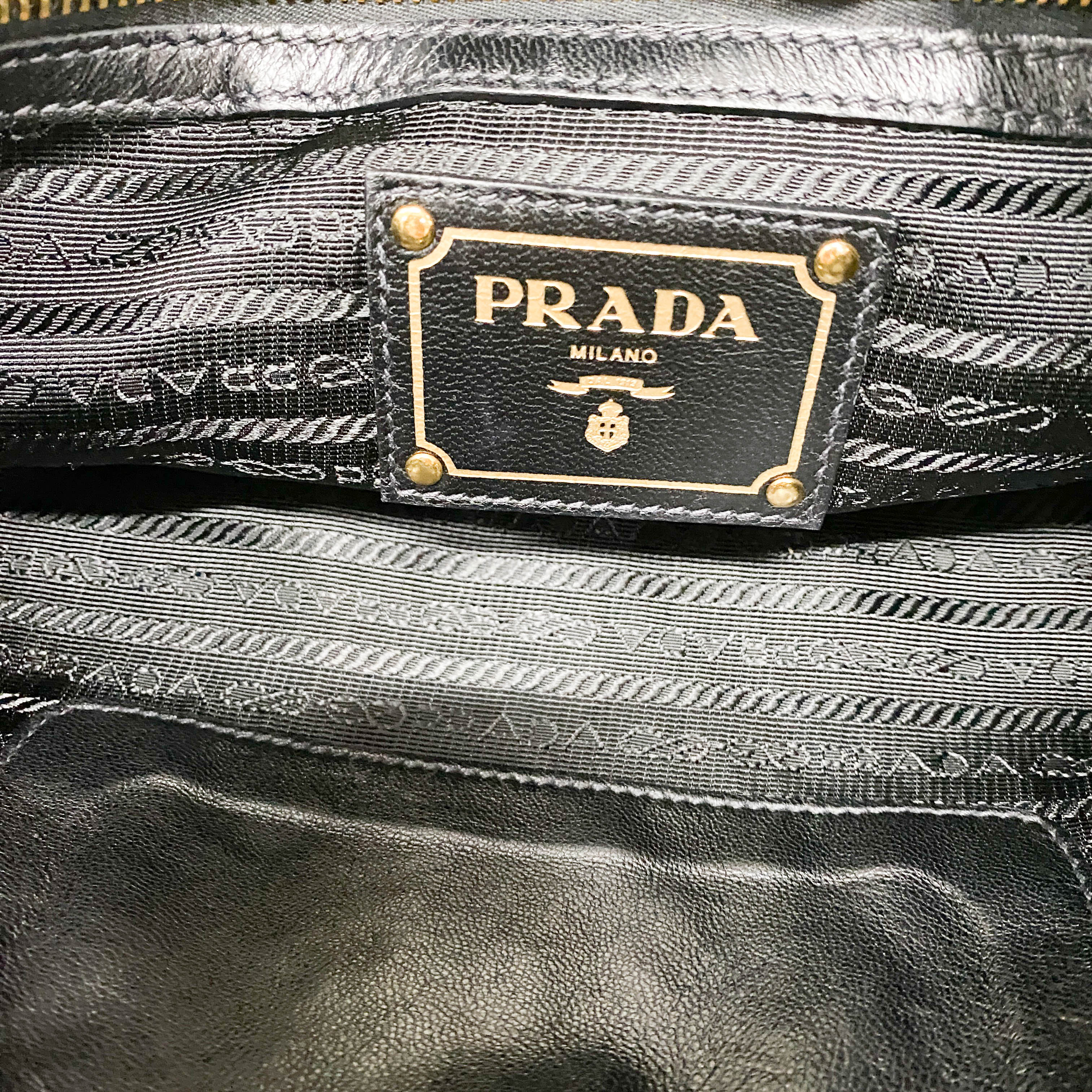 Black Leather Clutch Bag