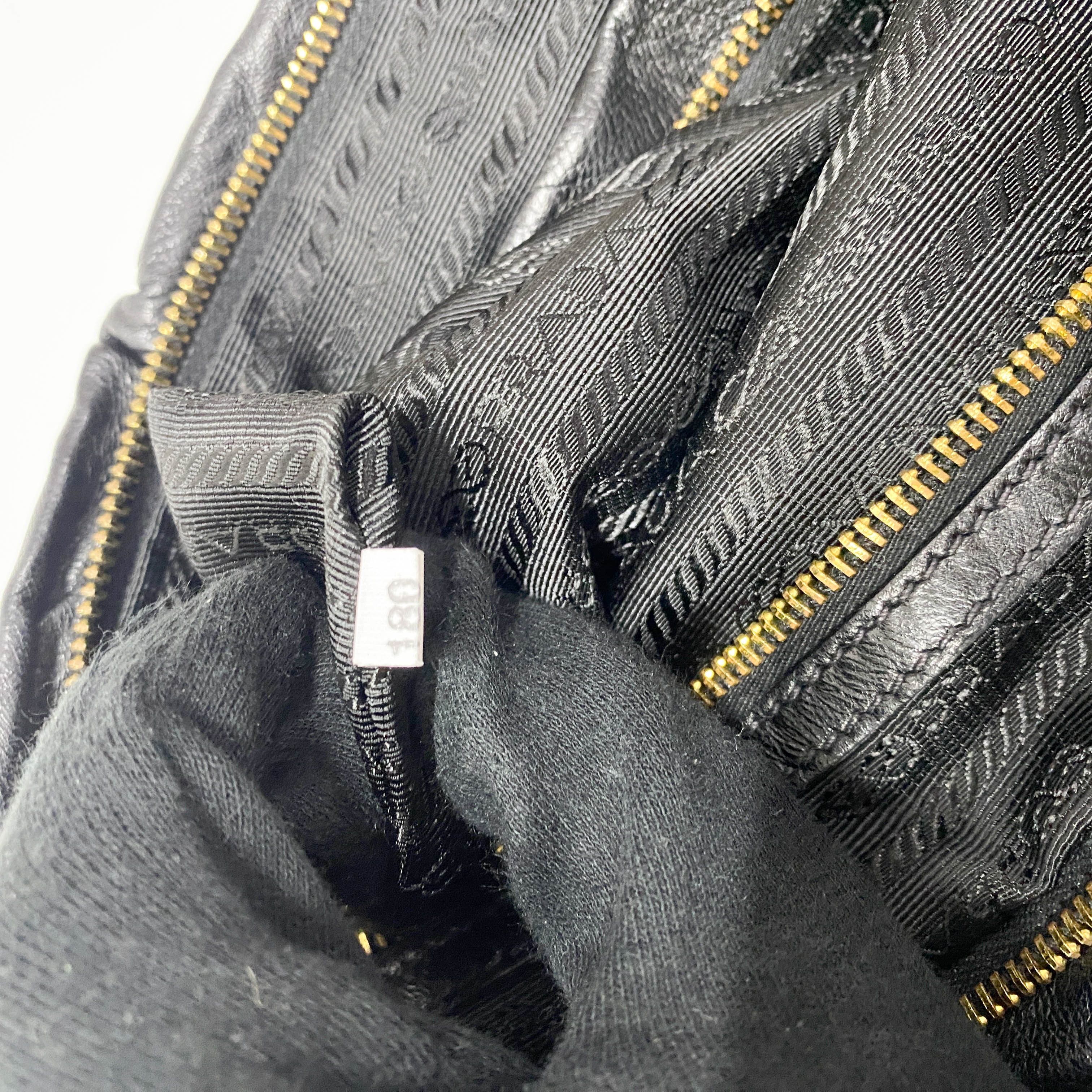 Black Leather Clutch Bag