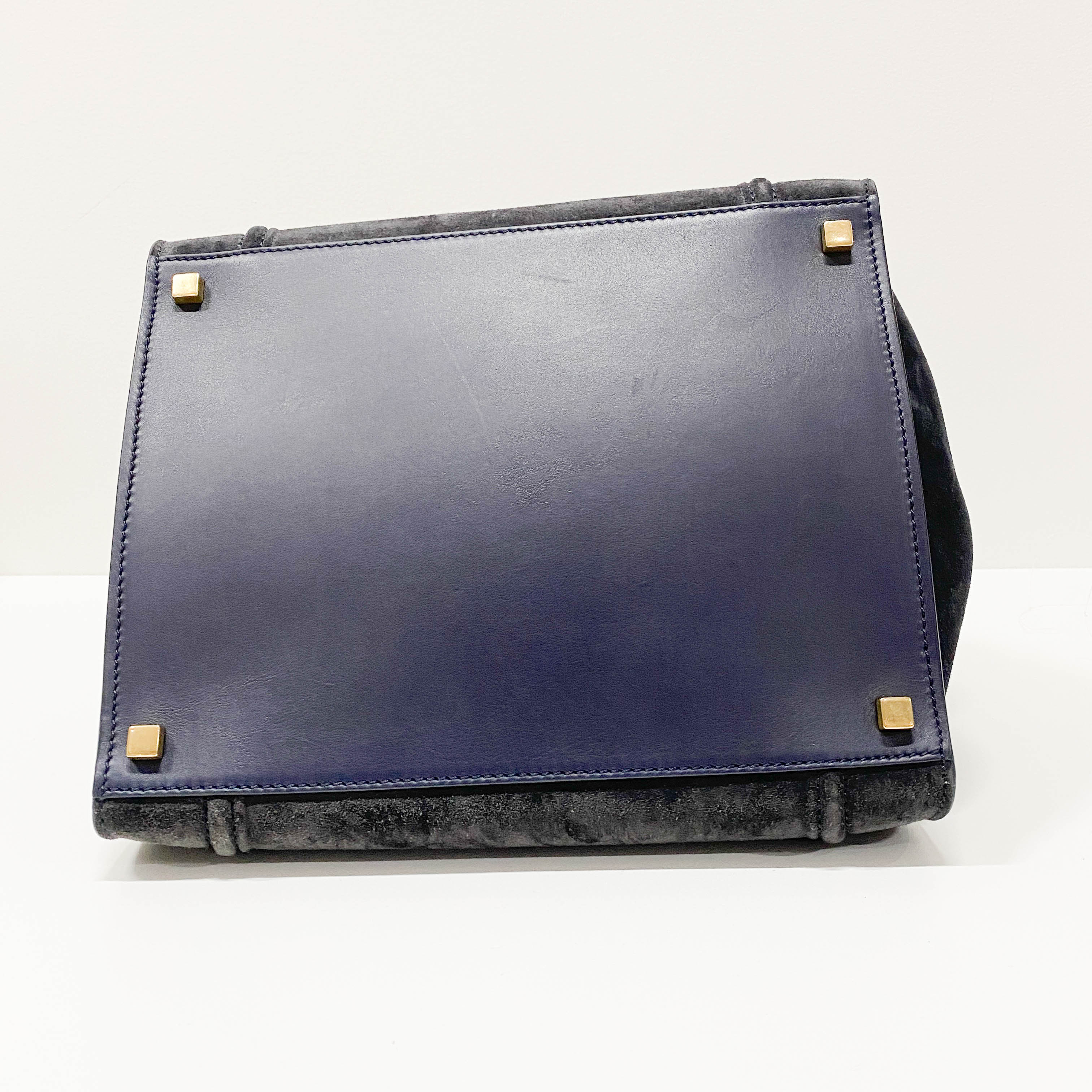 Phantom Black Suede Tote Bag