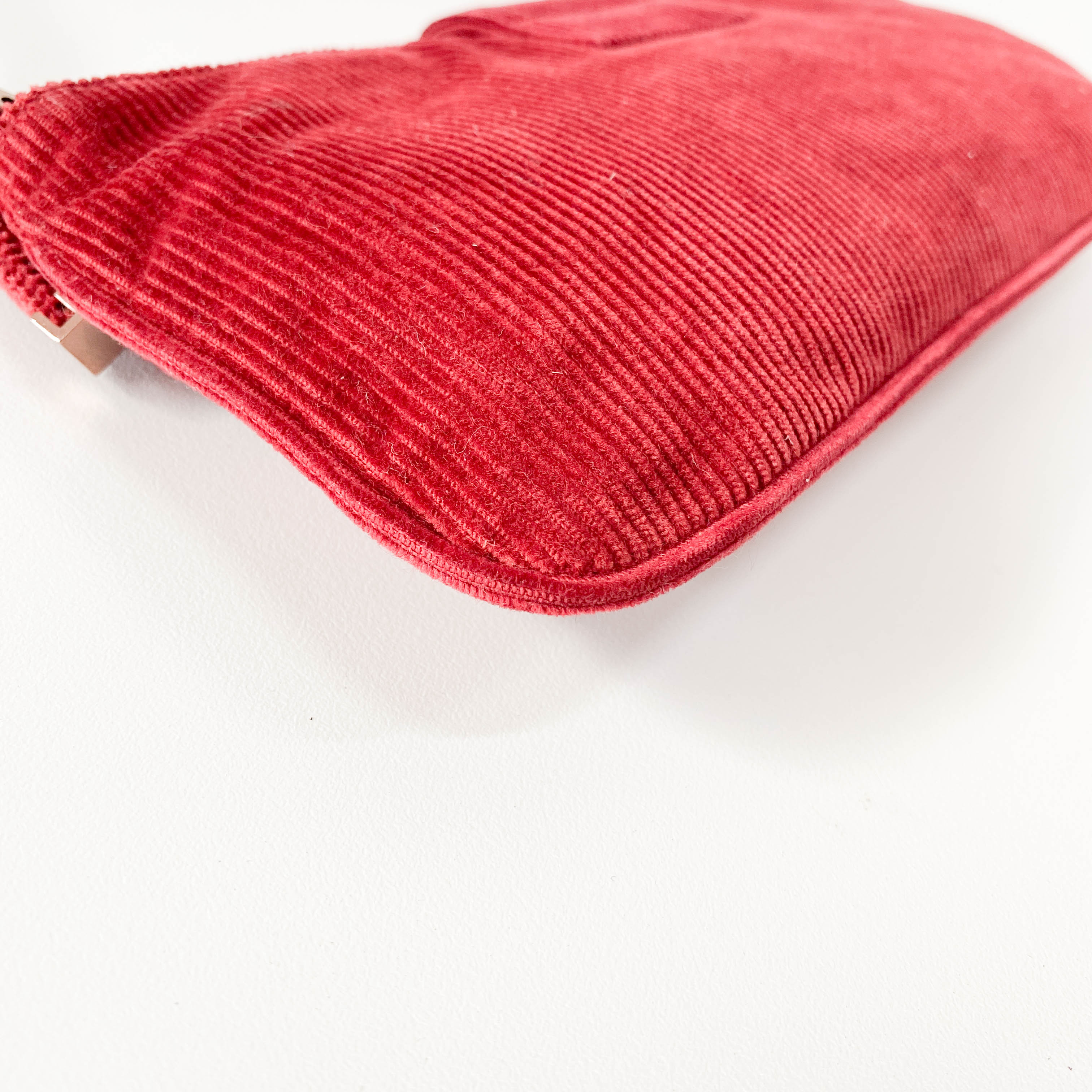 Small Burgundy Corduroy Shoulder Bag