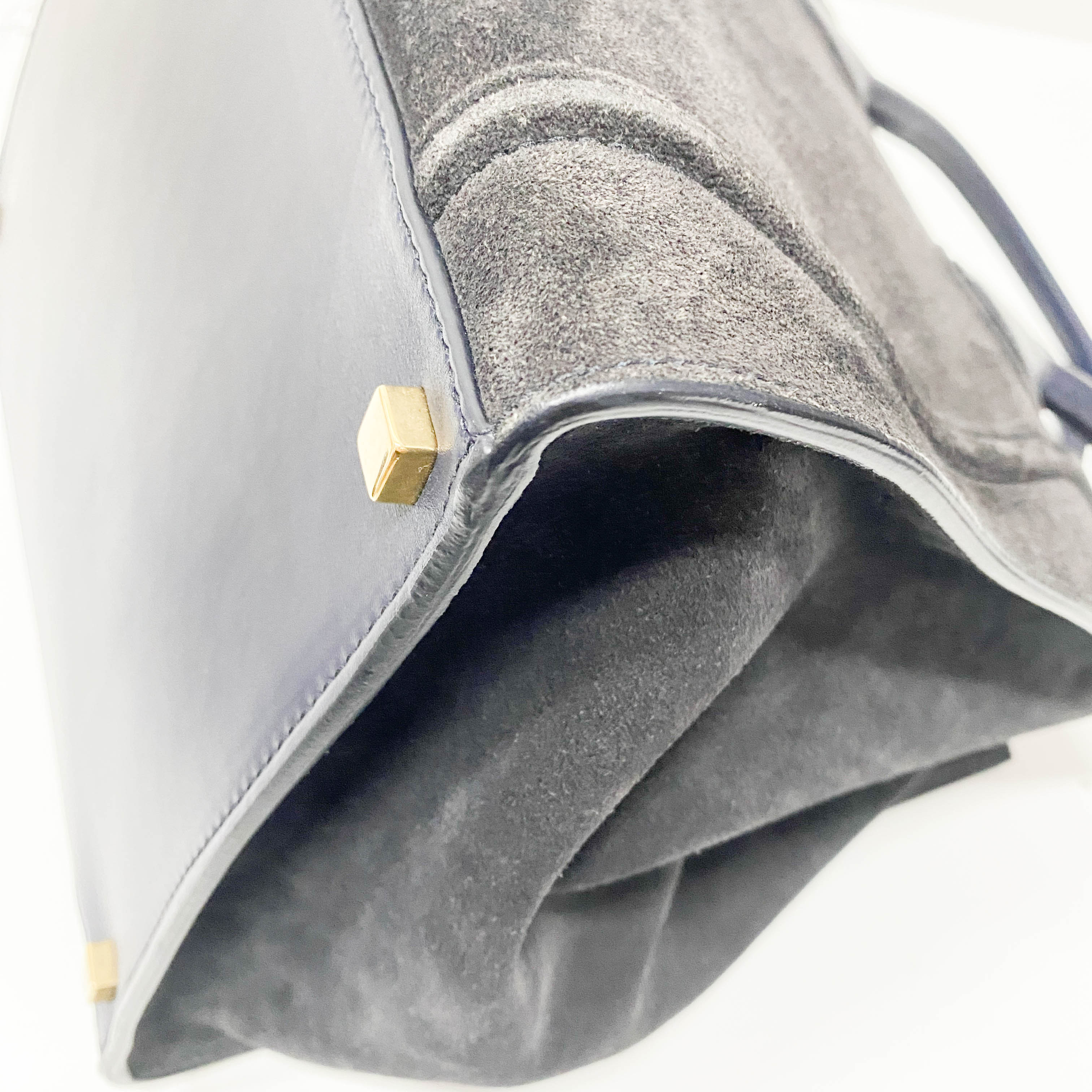 Phantom Black Suede Tote Bag