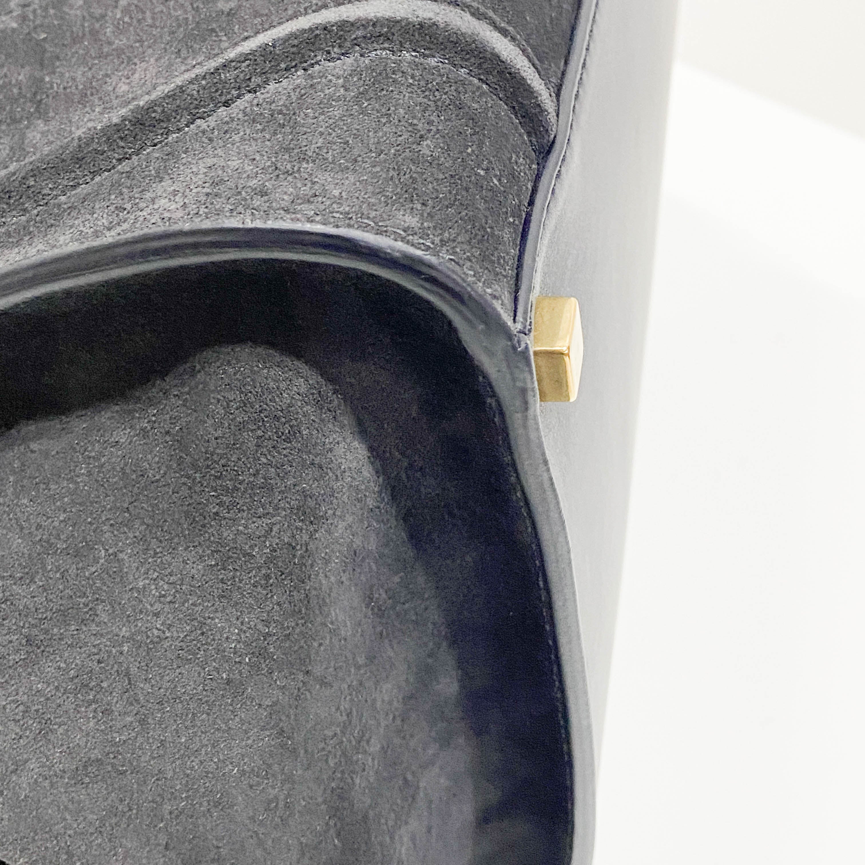 Phantom Black Suede Tote Bag