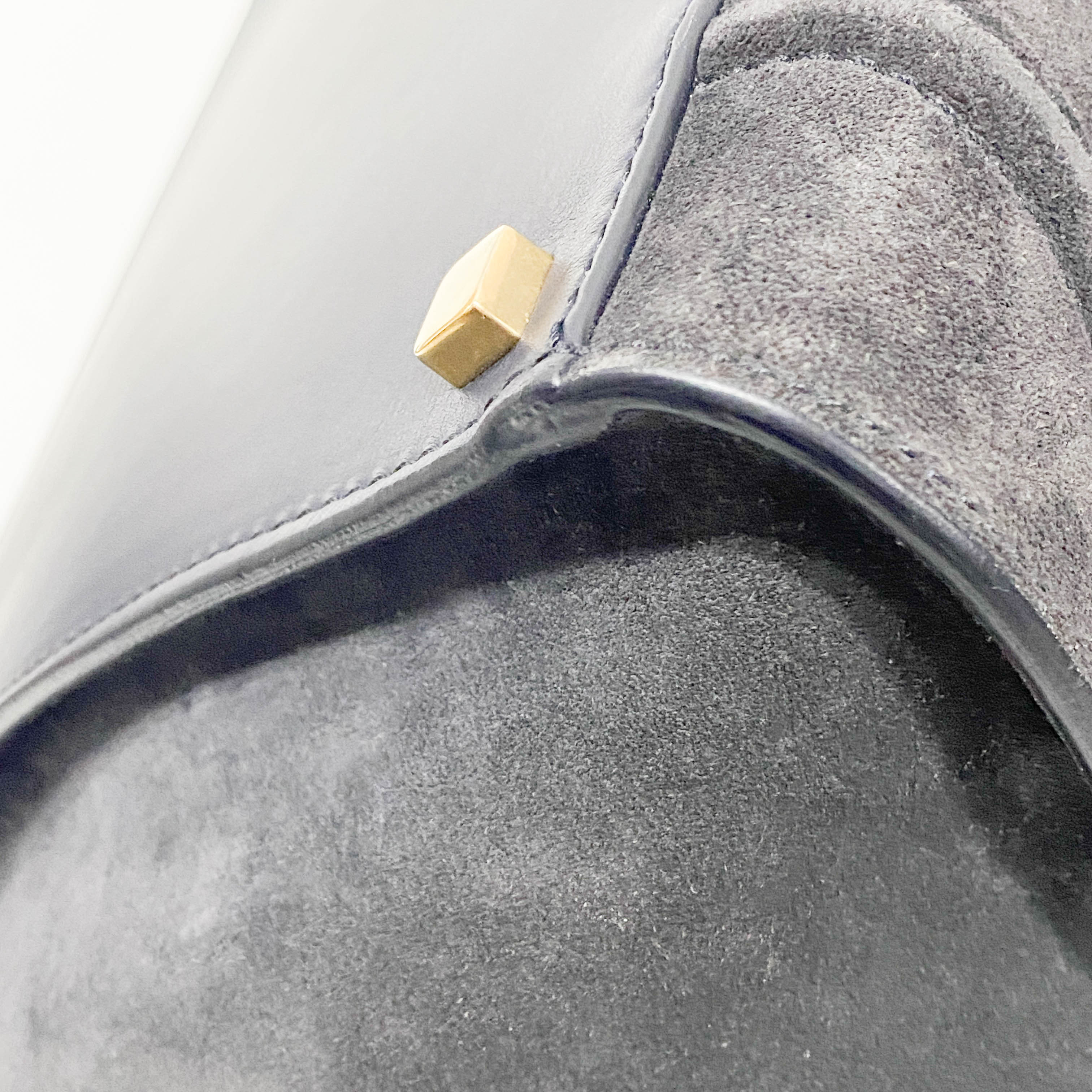 Phantom Black Suede Tote Bag