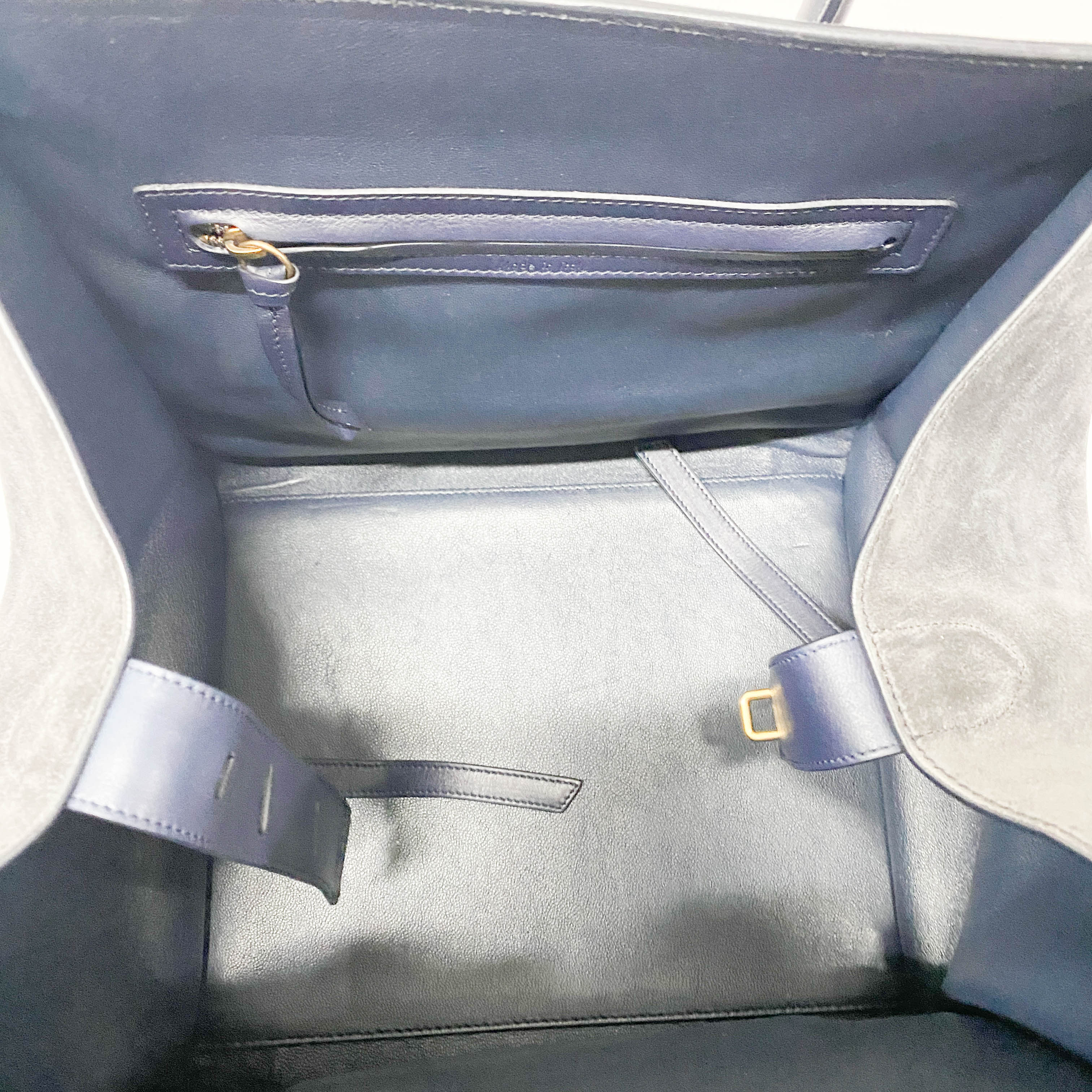 Phantom Black Suede Tote Bag