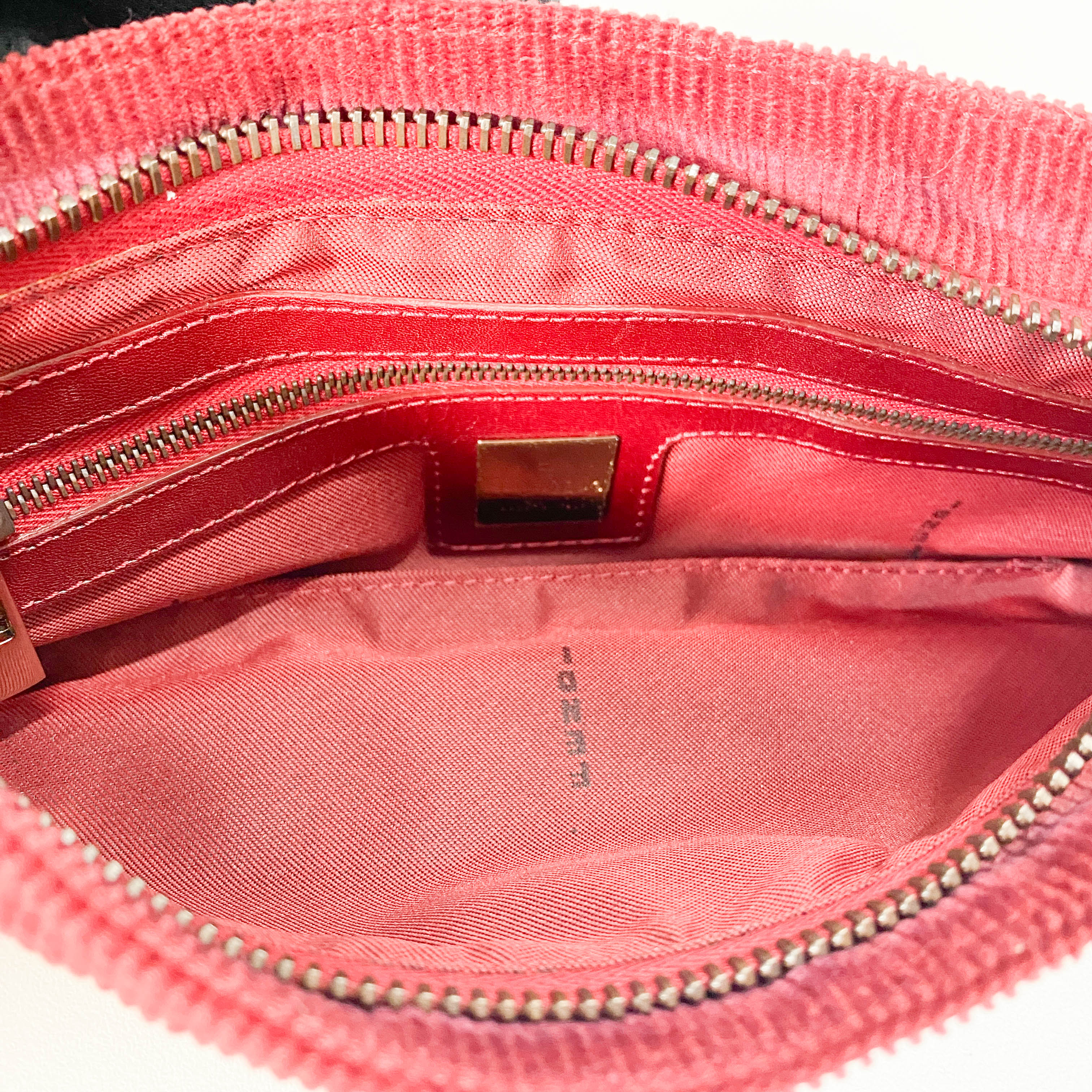 Small Burgundy Corduroy Shoulder Bag