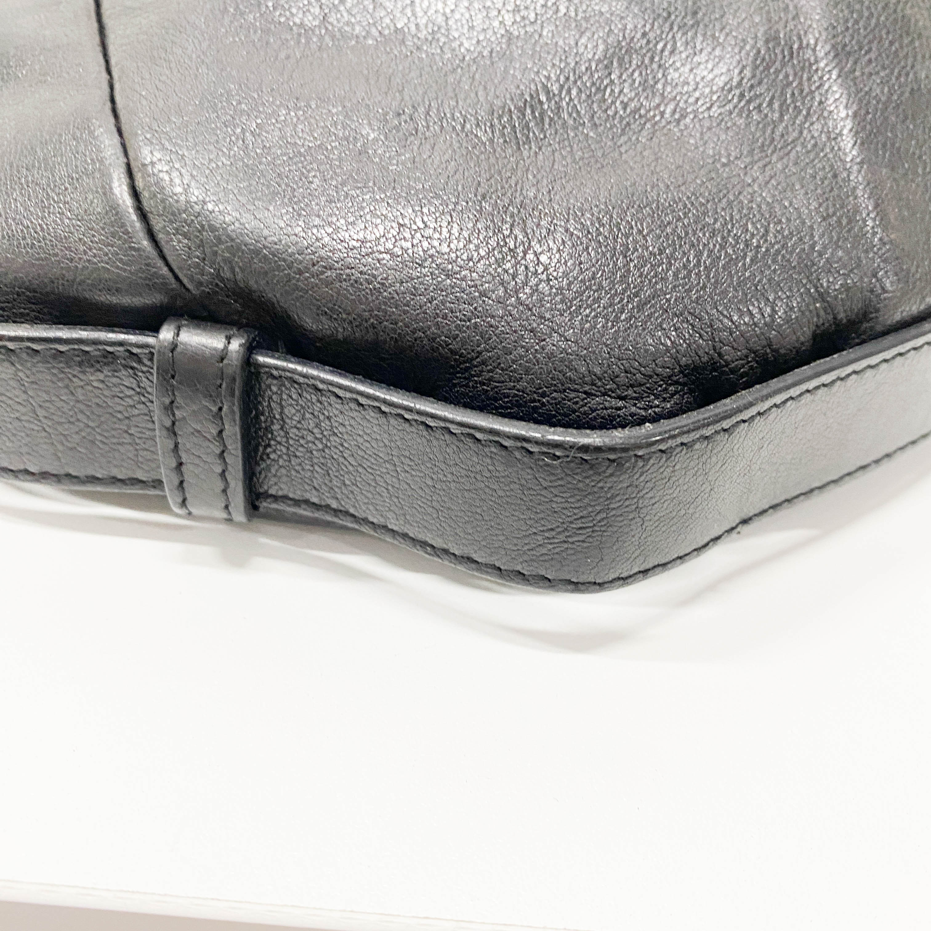 Mombasa Black Leather with YSL Studs Detail