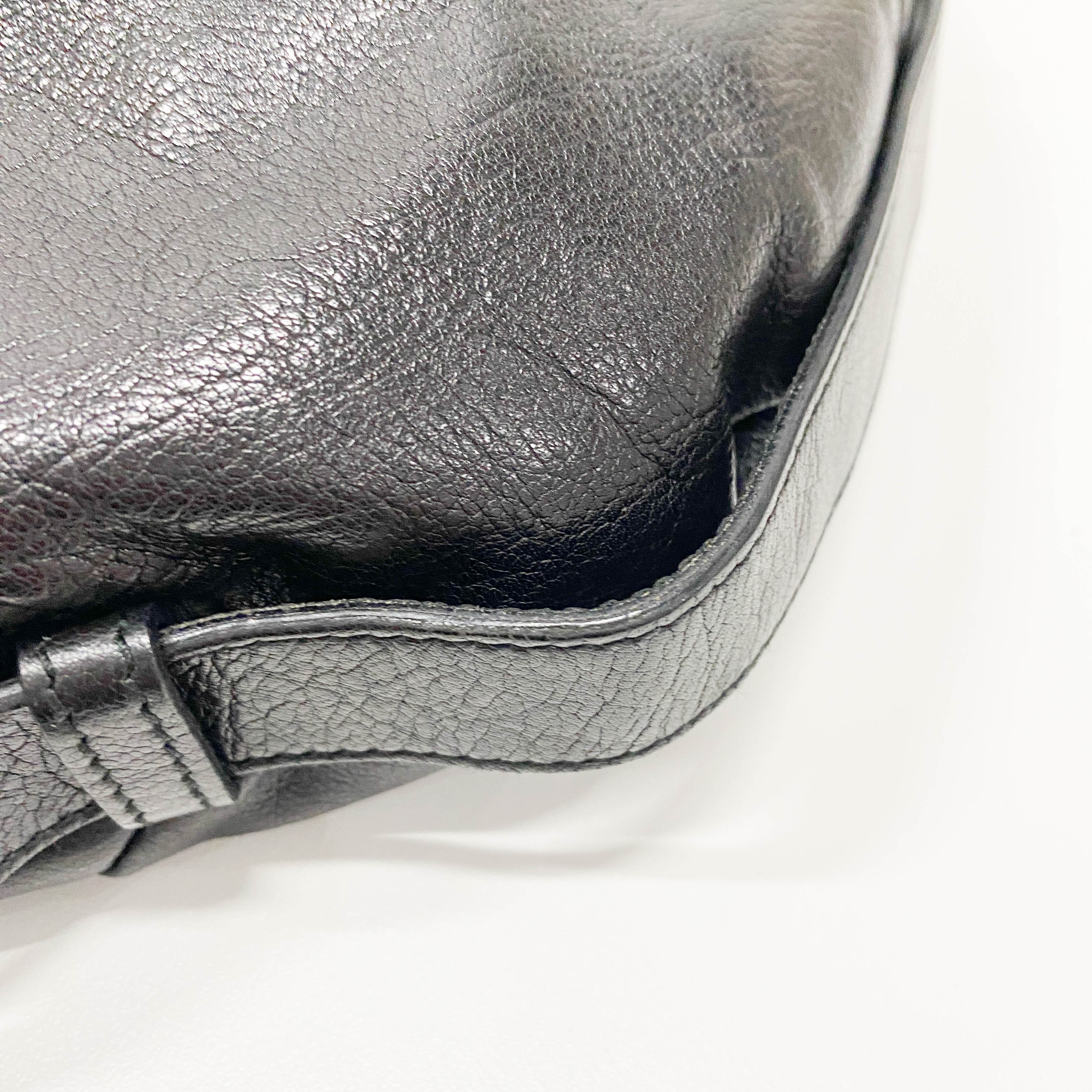 Mombasa Black Leather with YSL Studs Detail