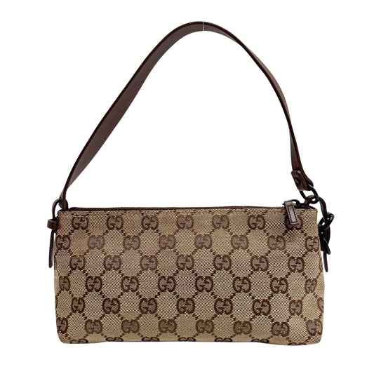 GG Canvas Yellow Shoulder Pouch