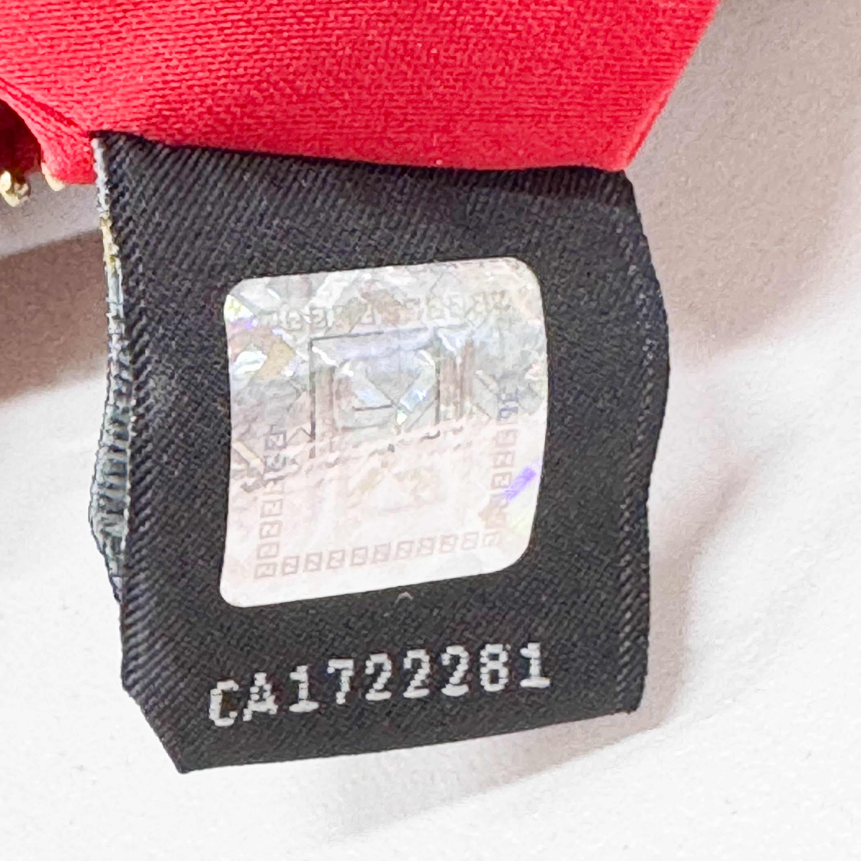 Zucca Brown Coated Canvas Hearts Chain Bag