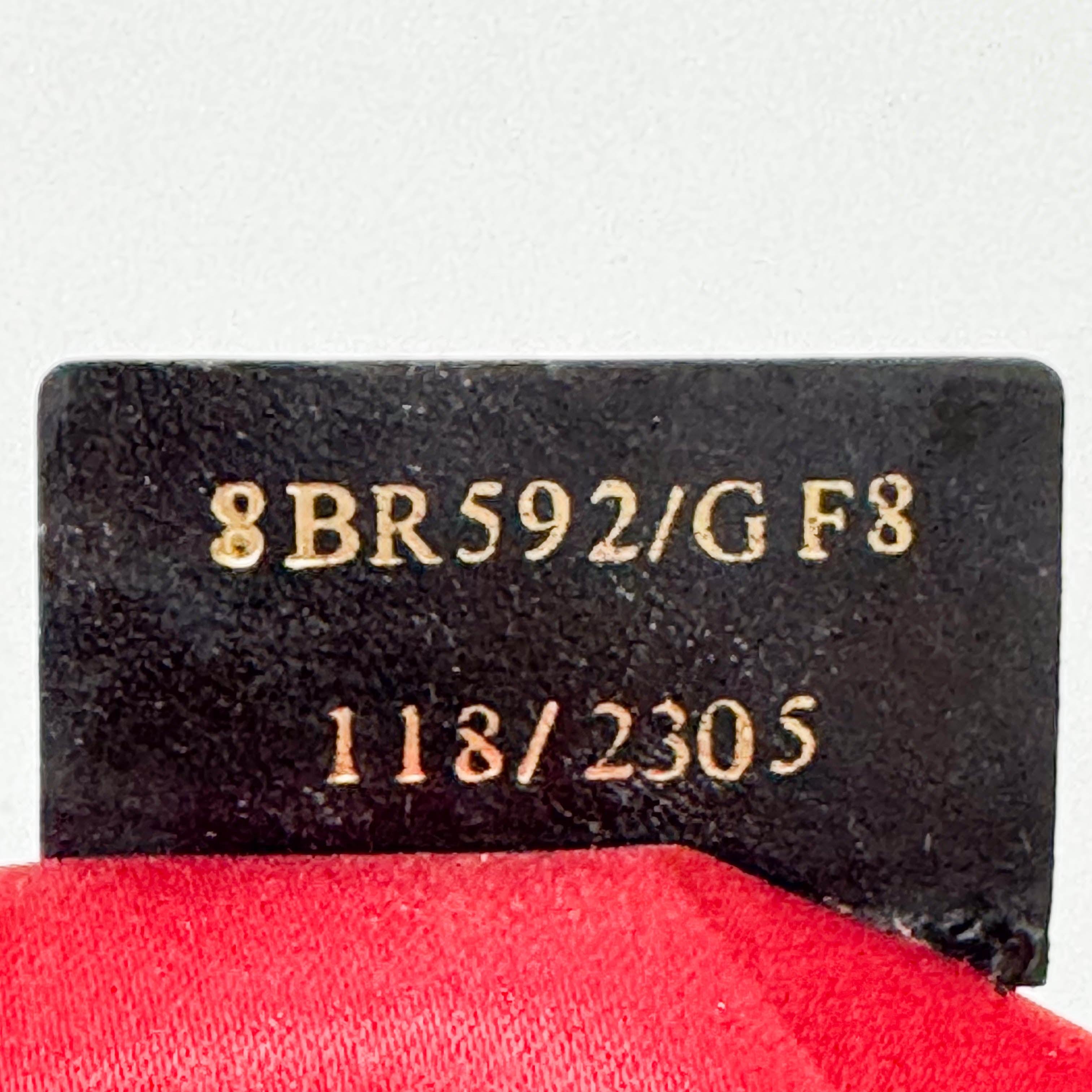 Zucca Brown Coated Canvas Hearts Chain Bag