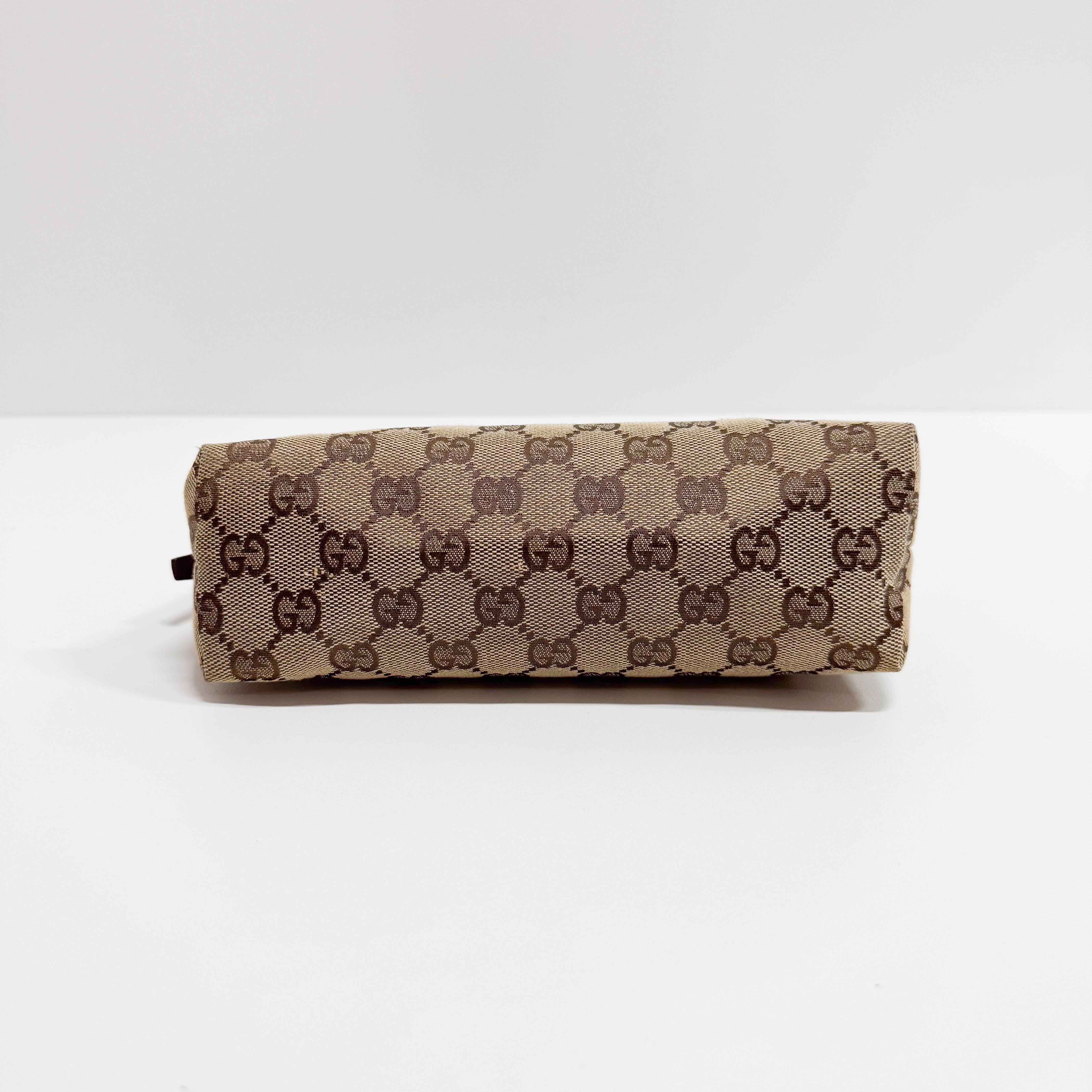 GG Canvas Yellow Shoulder Pouch