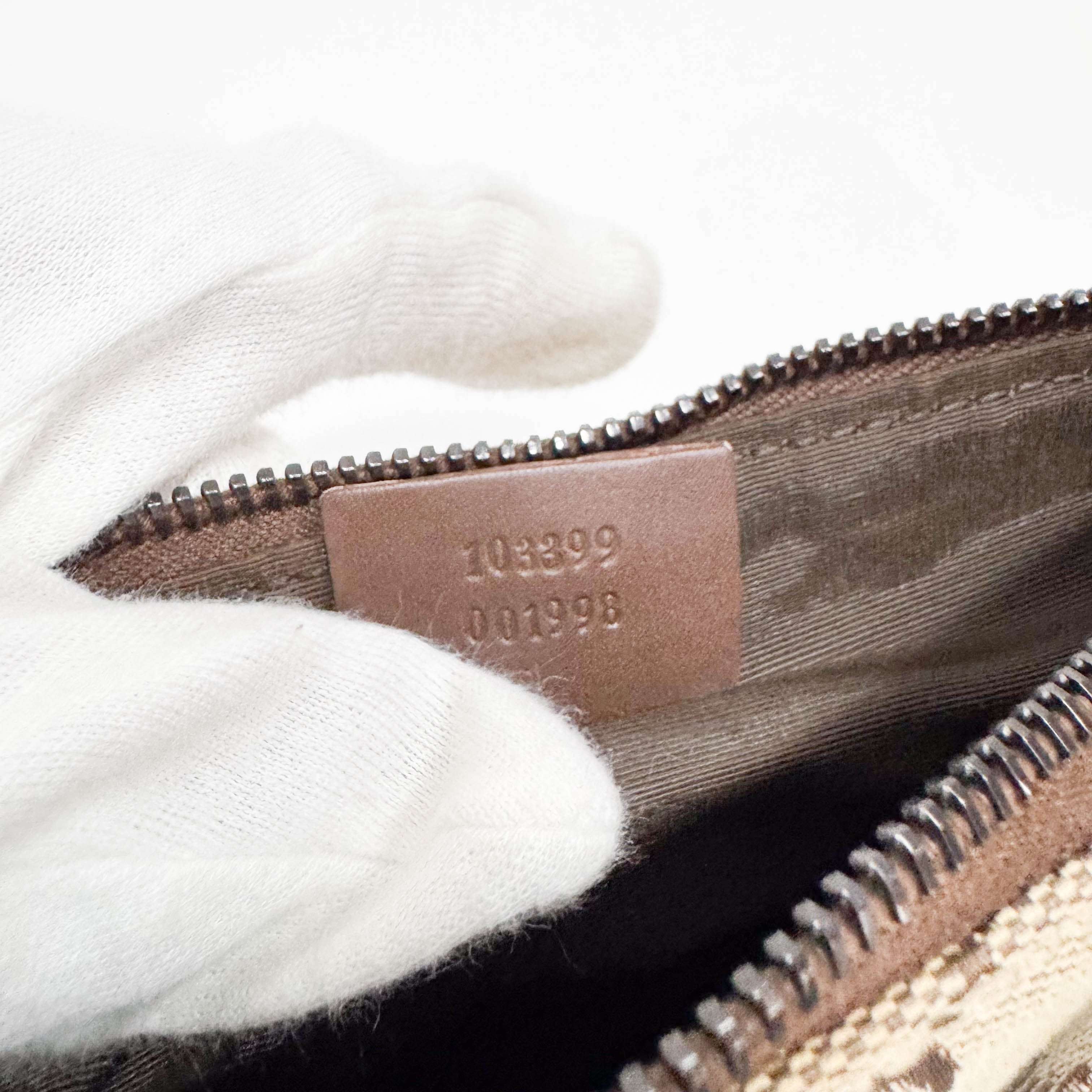 GG Canvas Yellow Shoulder Pouch