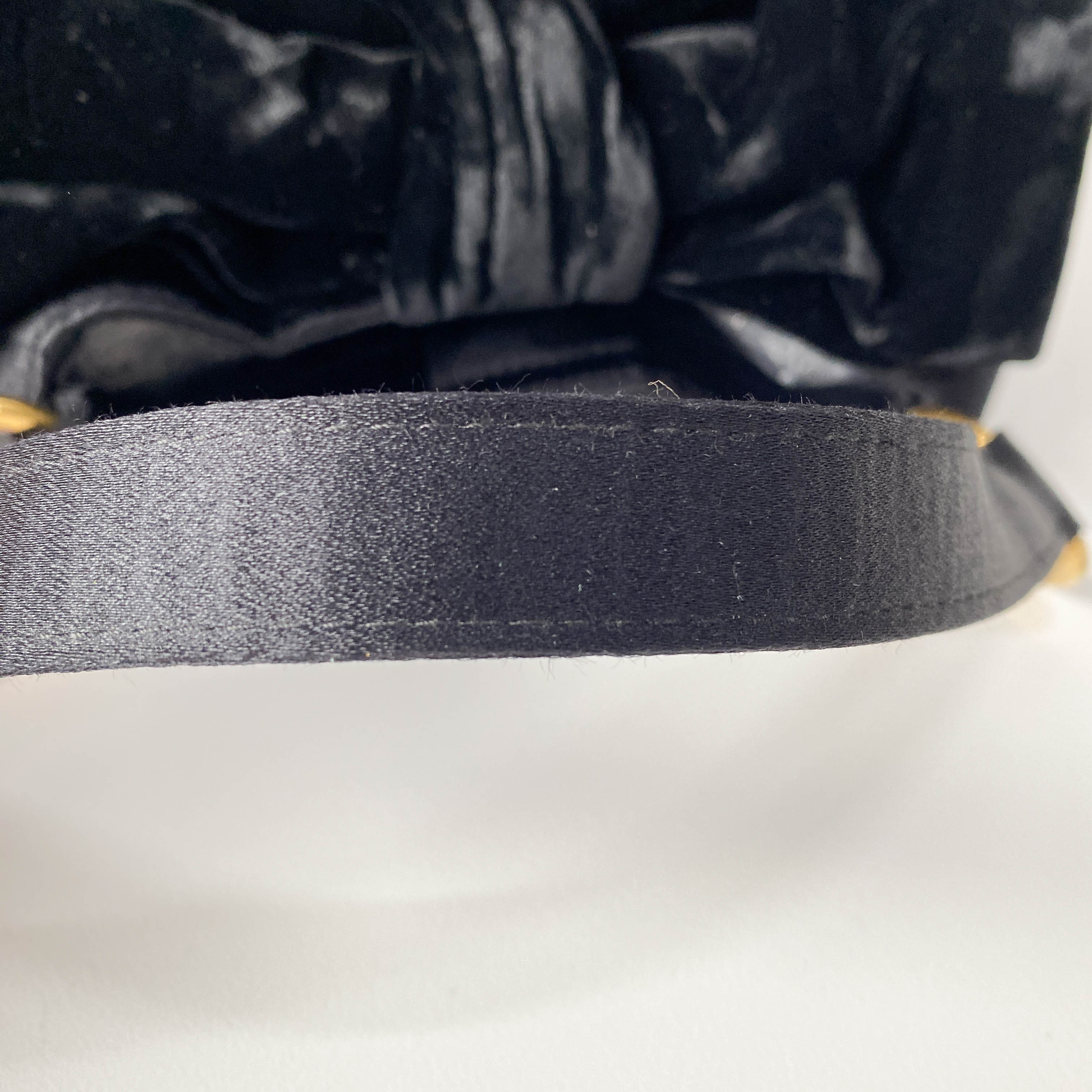 Black Satin & Velvet Handbag Accessory