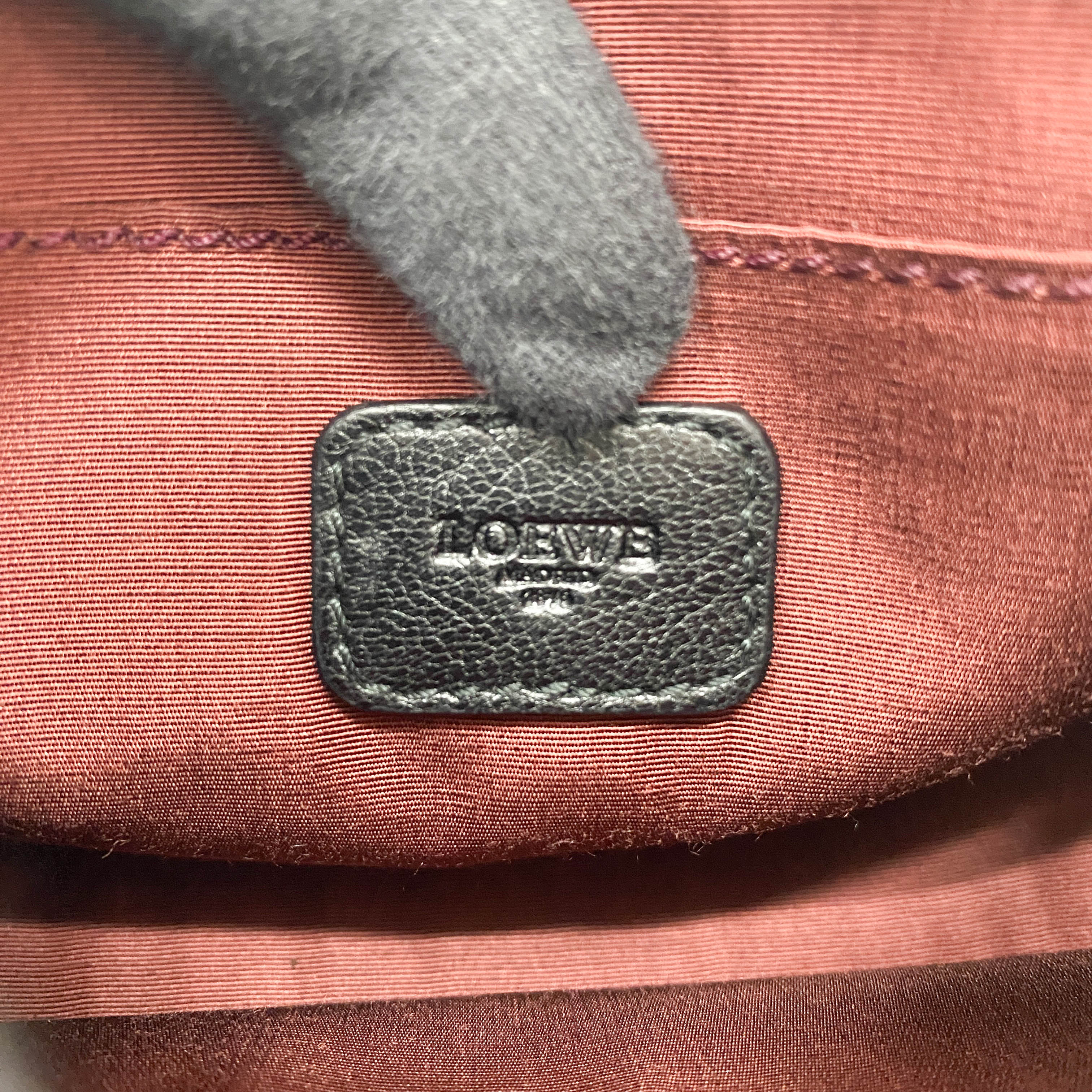 Black Leather Mini Pochette Bag