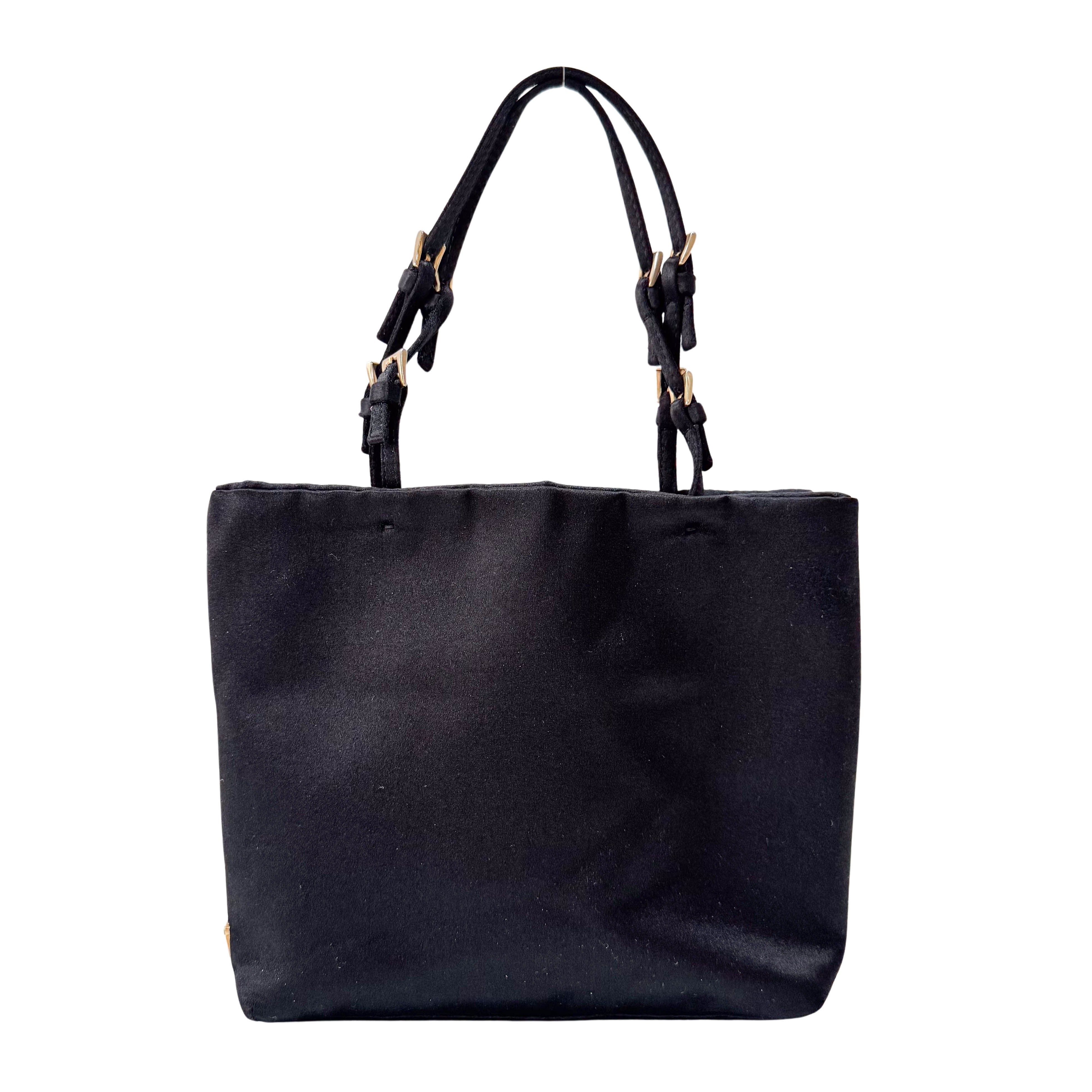 Black Satin Handbag