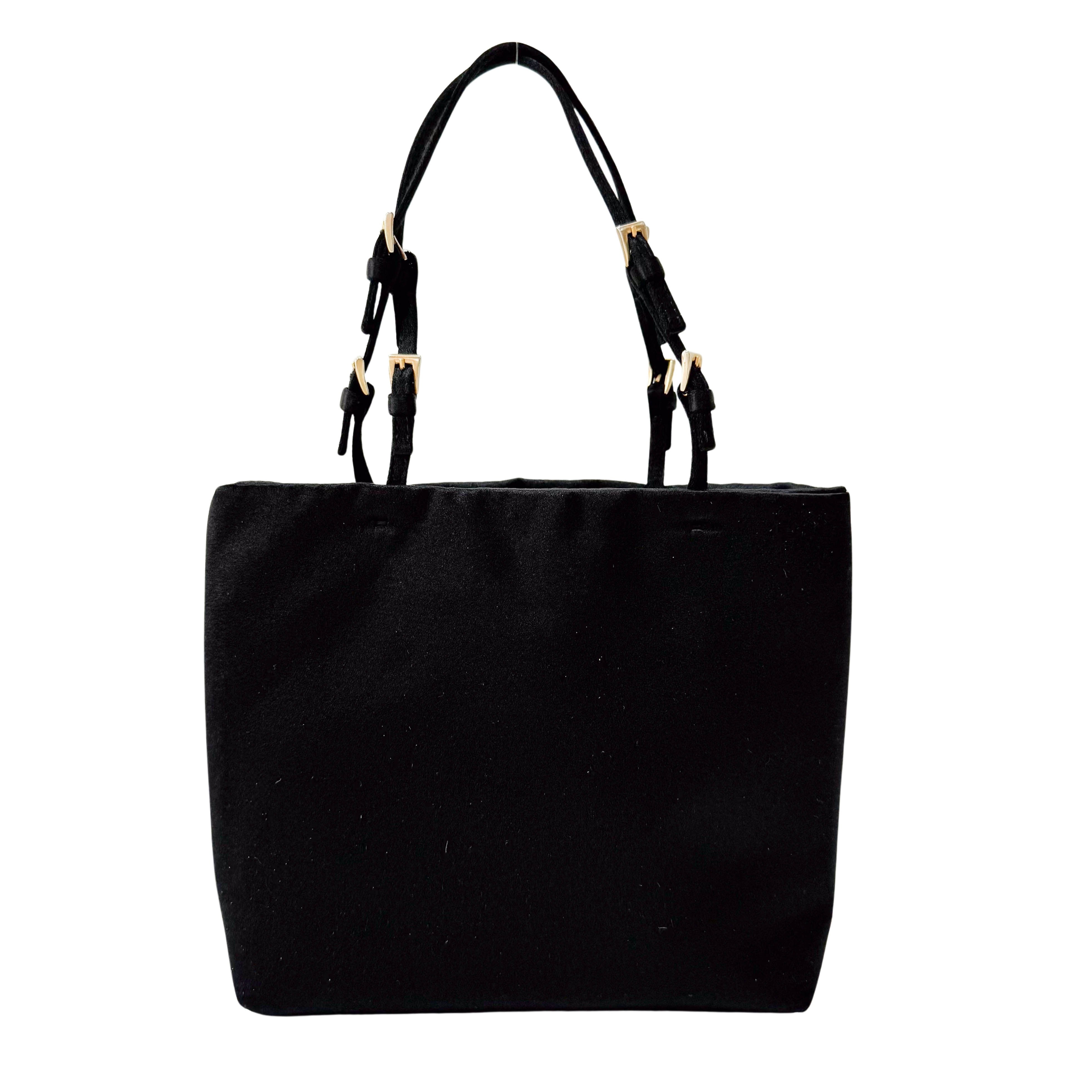 Black Satin Handbag
