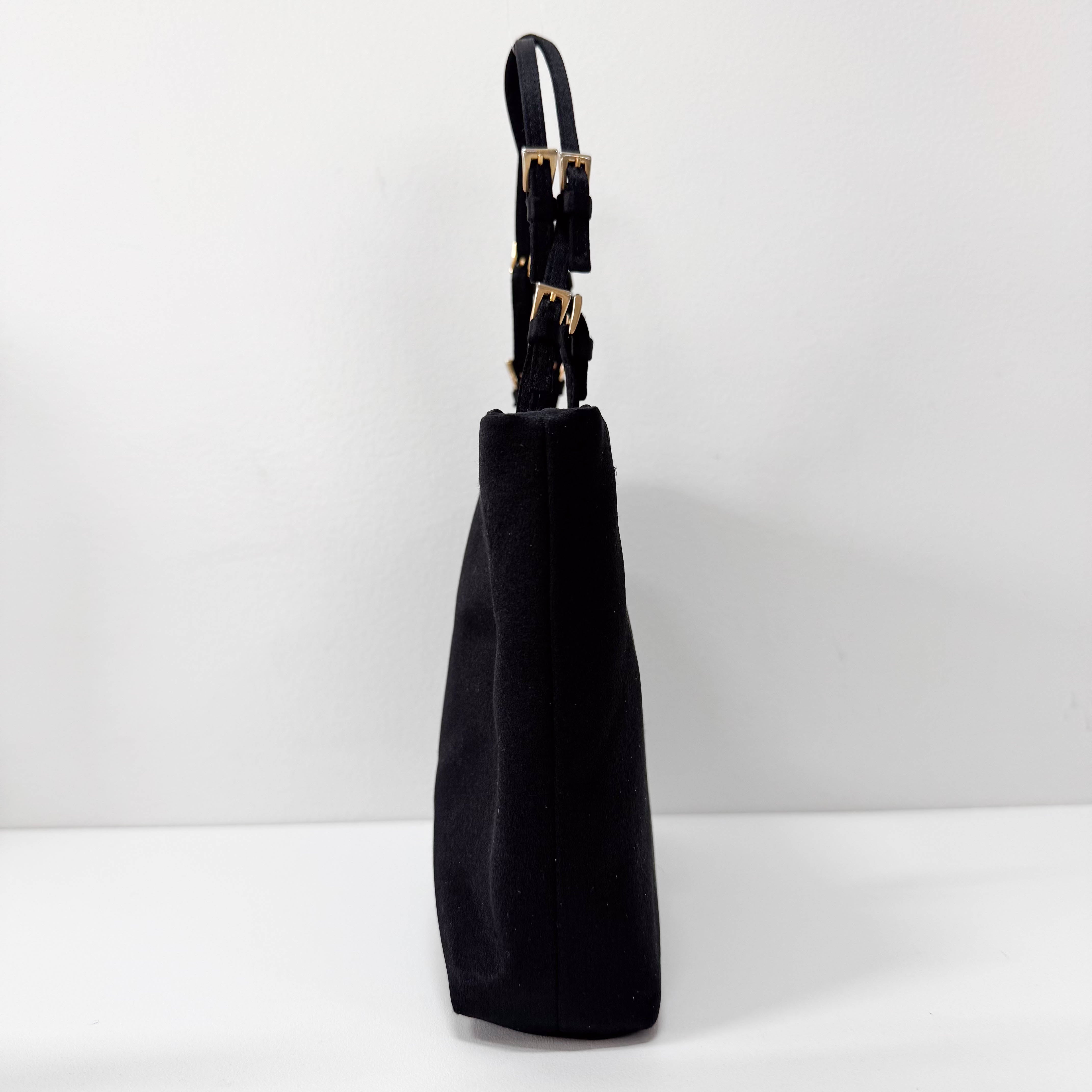 Black Satin Handbag