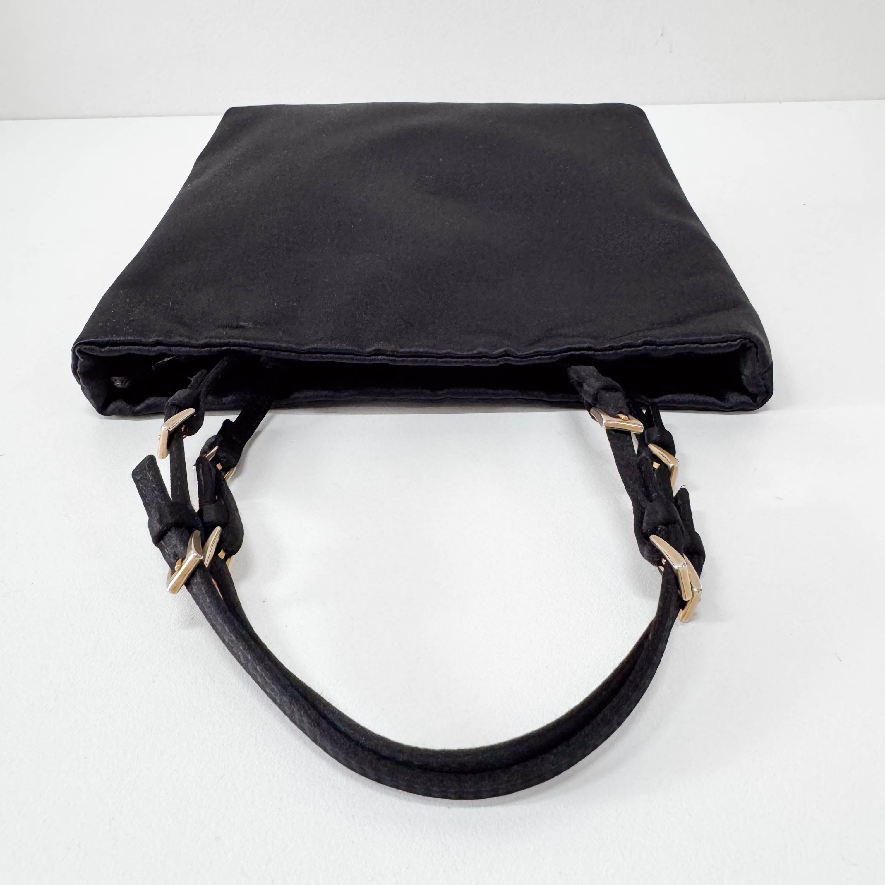 Black Satin Handbag