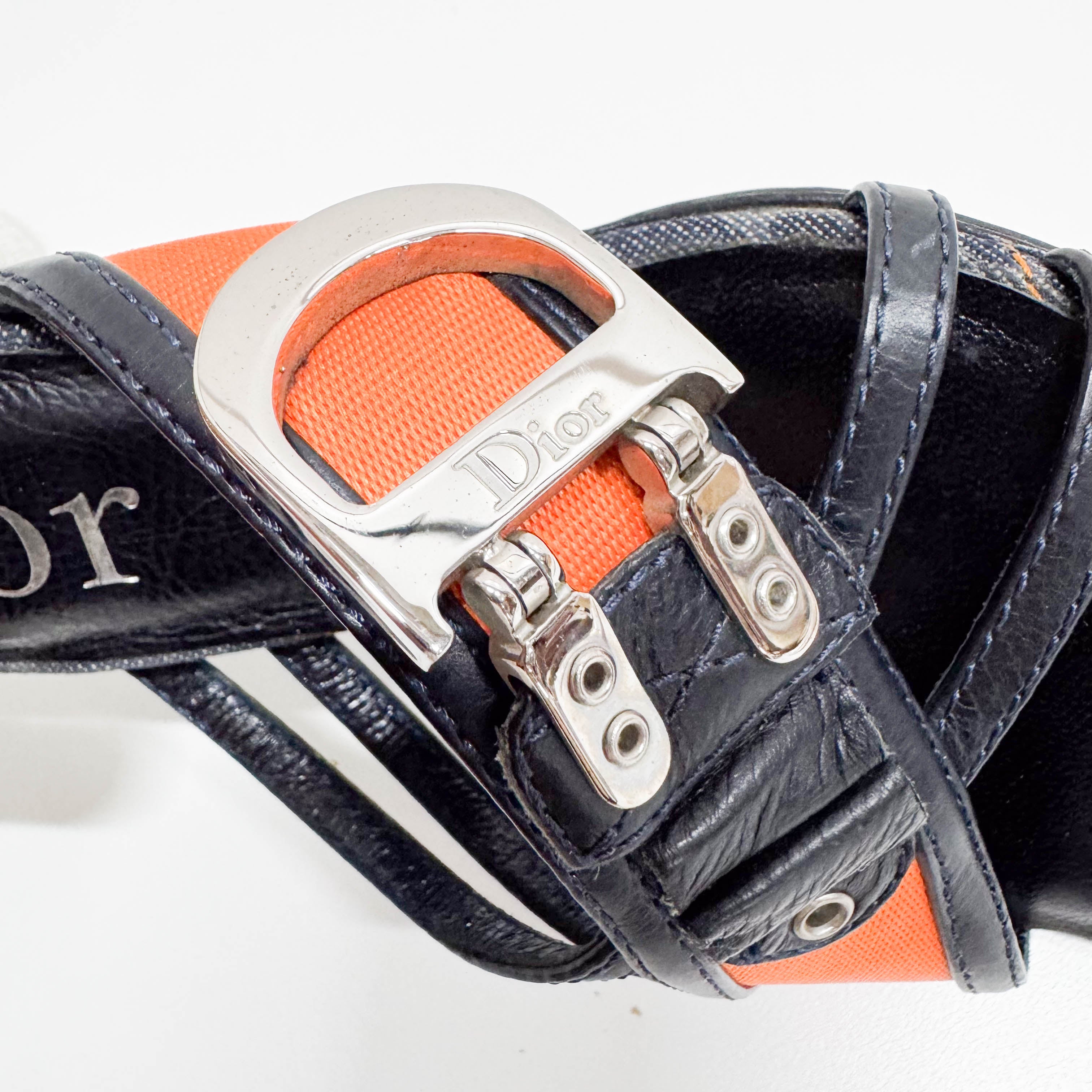 Galliano Size 35 Denim Heels