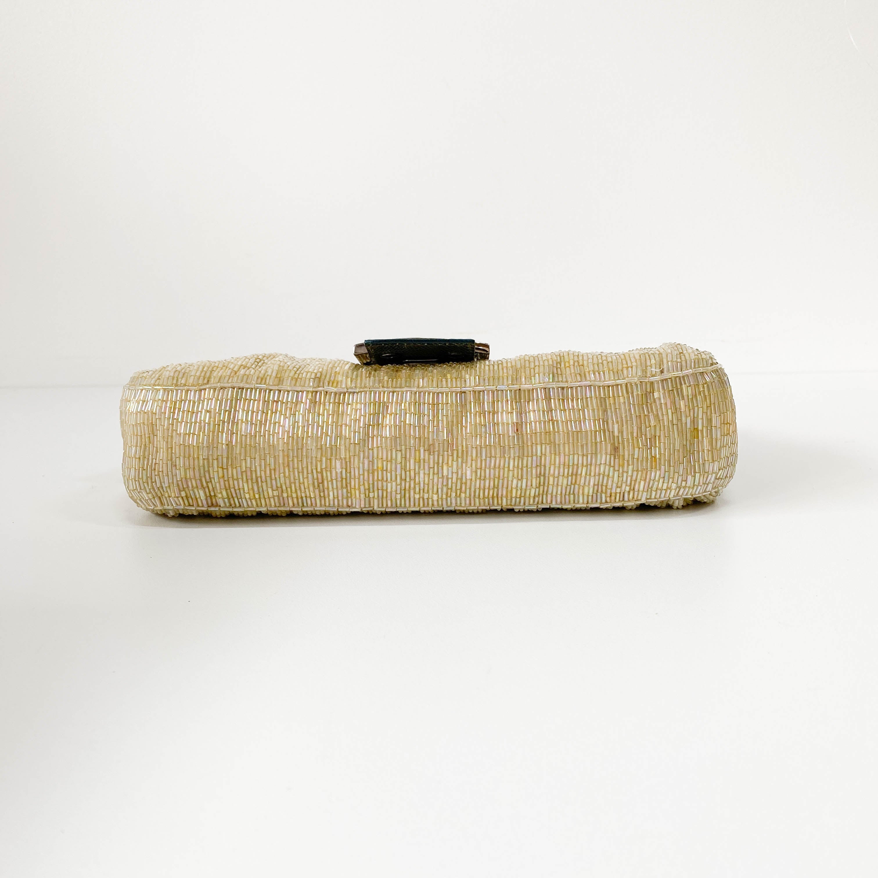 Baguette Gold Beaded Shoulder Bag