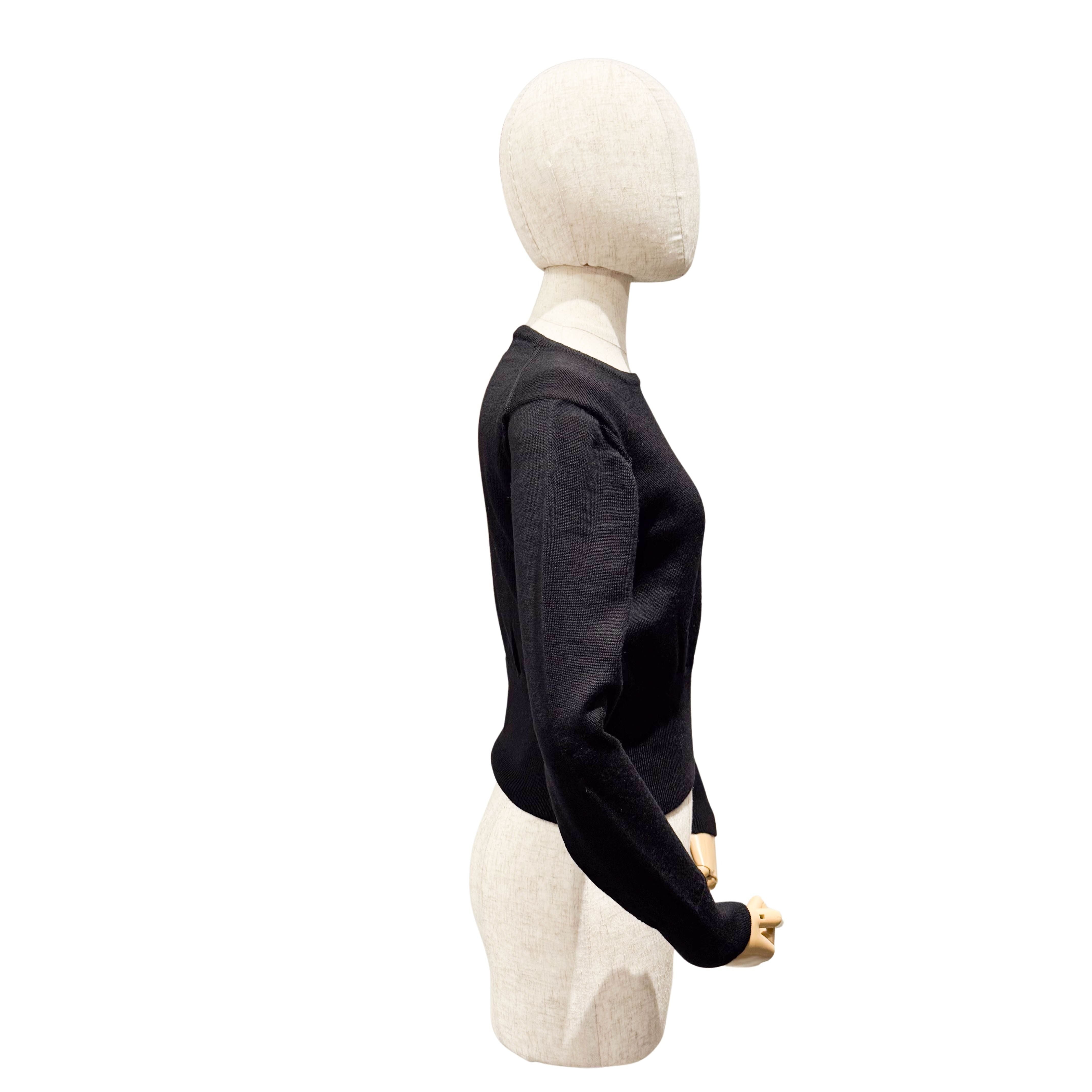 Size 42 Black Rayon Sweater