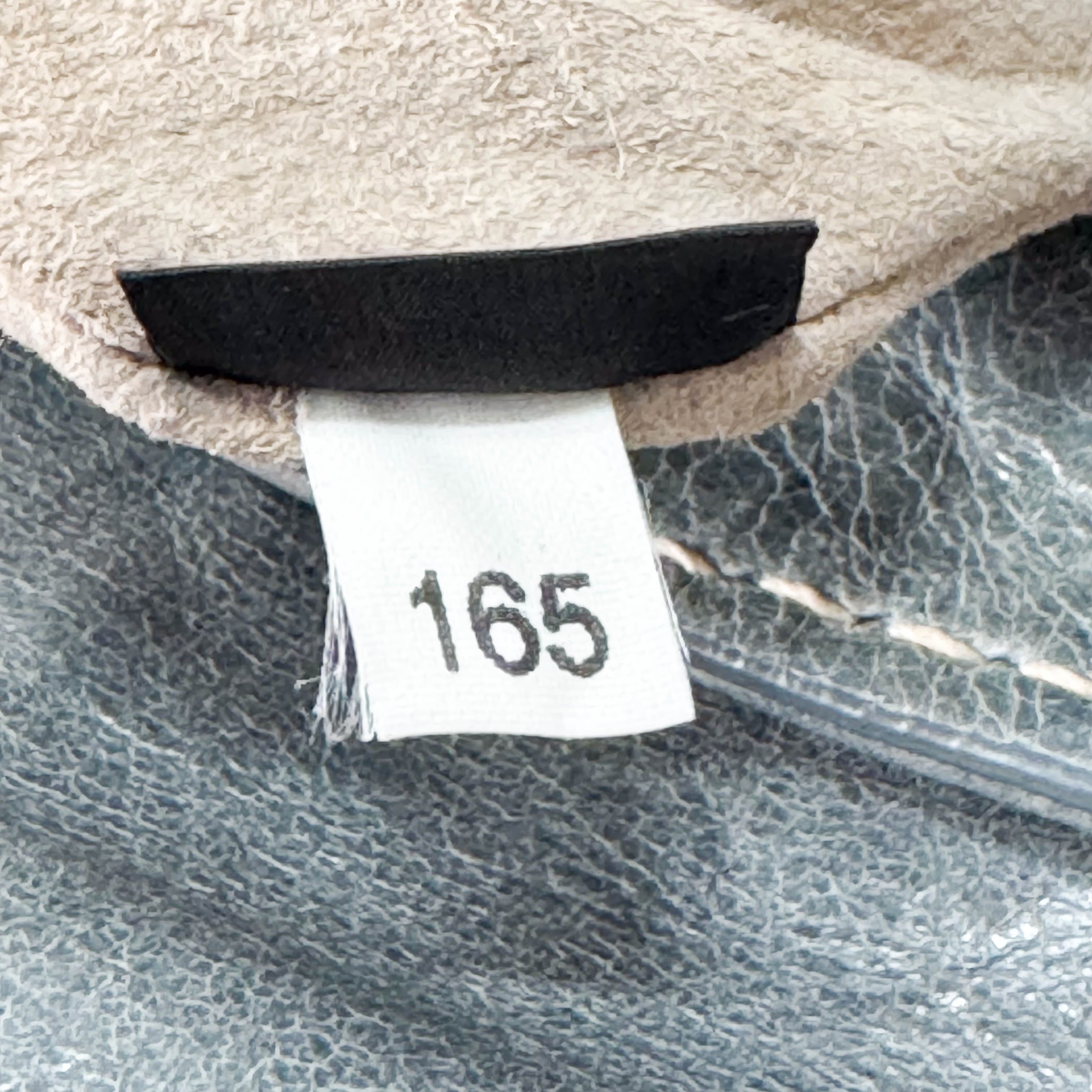 Light Blue Leather Shoulder Bag