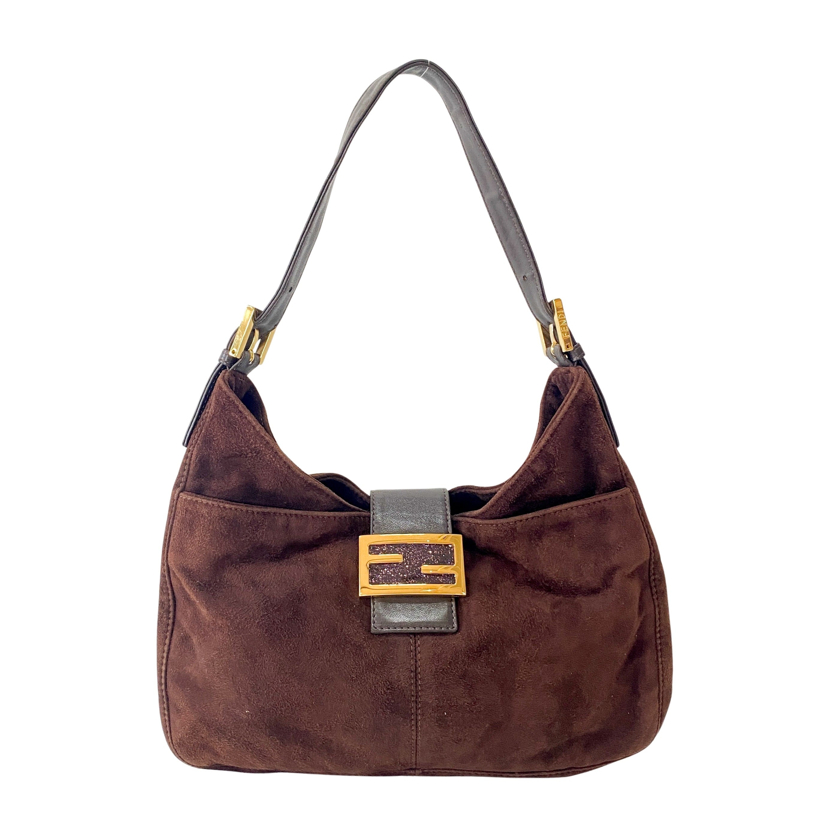 Brown Suede Hobo