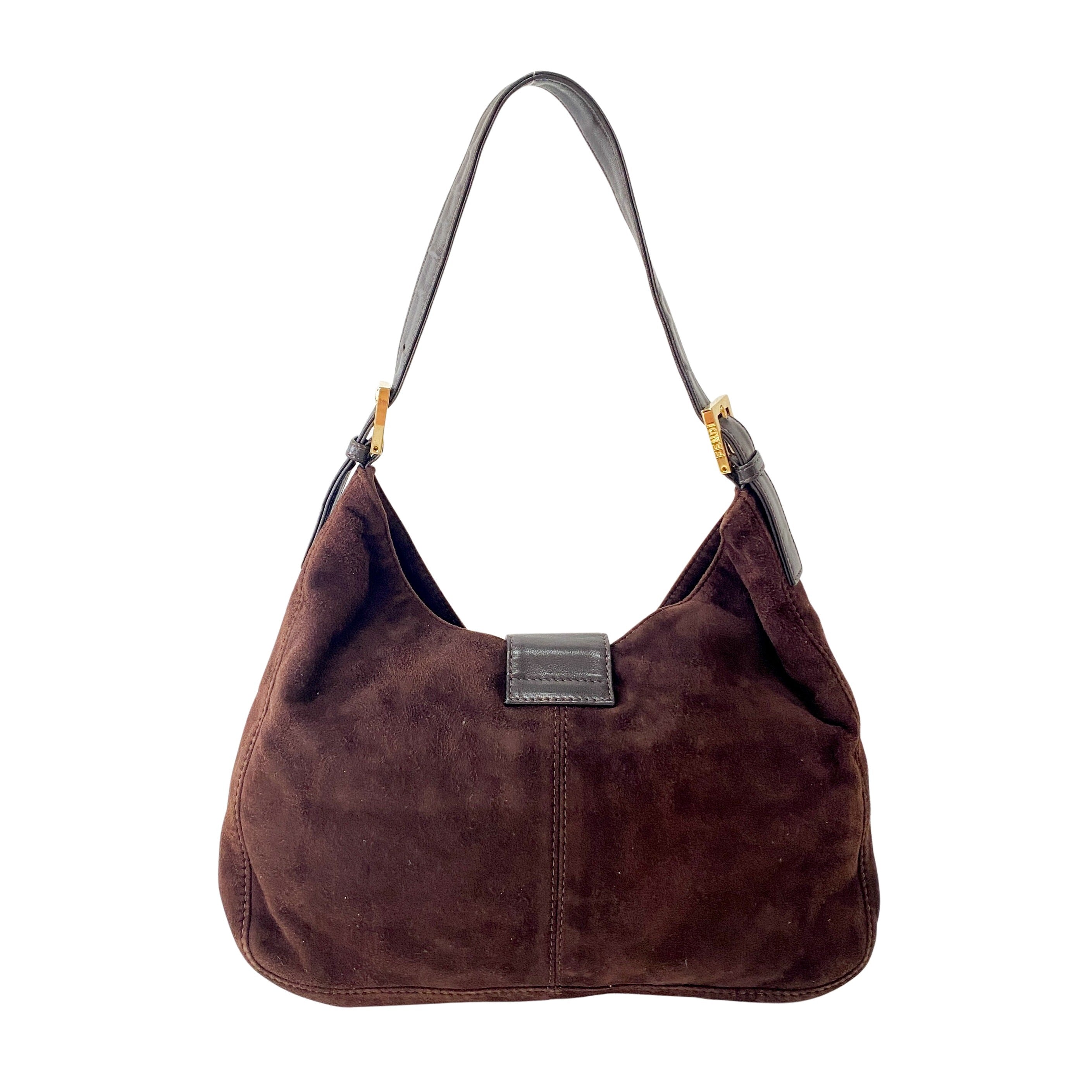Brown Suede Hobo