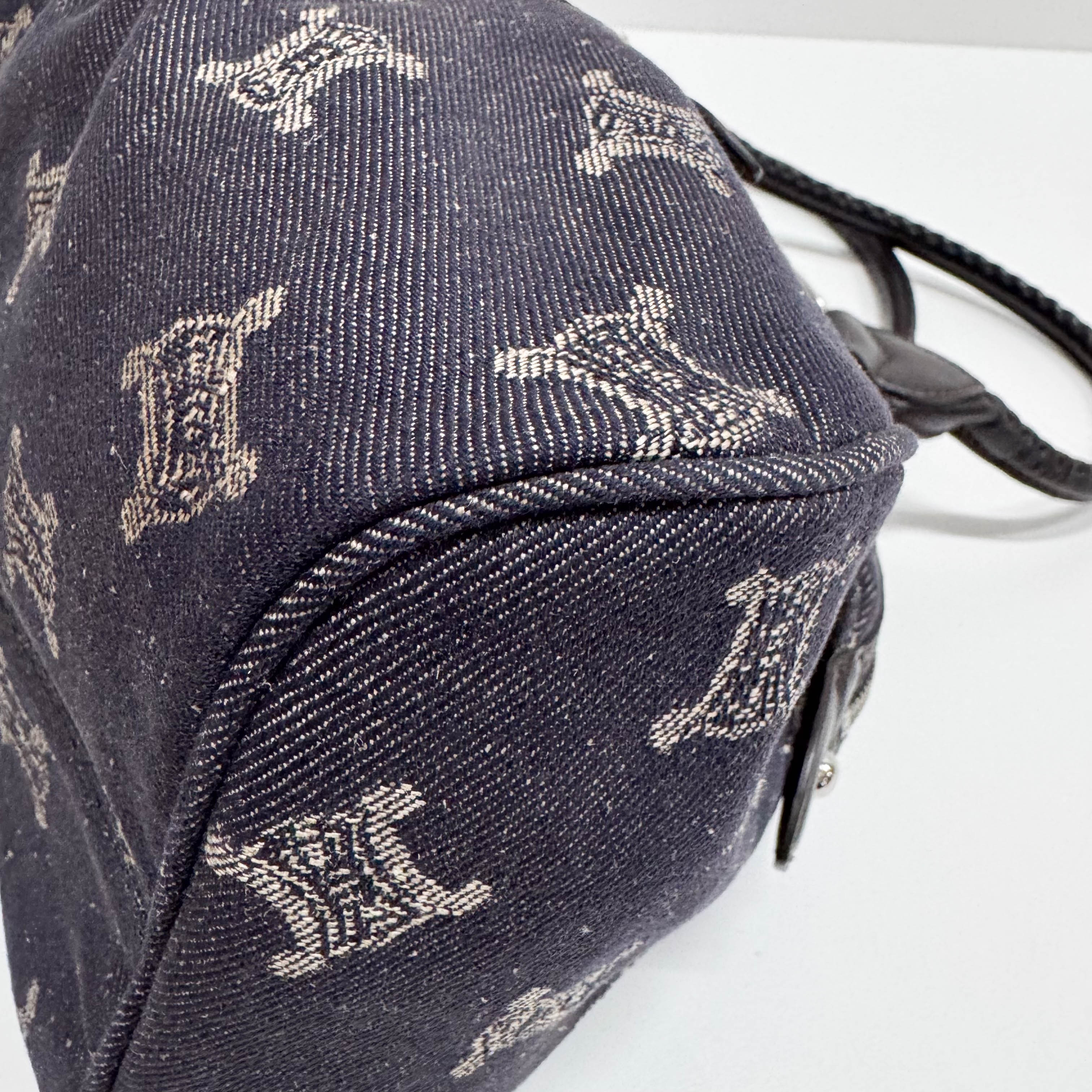 Macadam Blue Denim Shoulder Bag