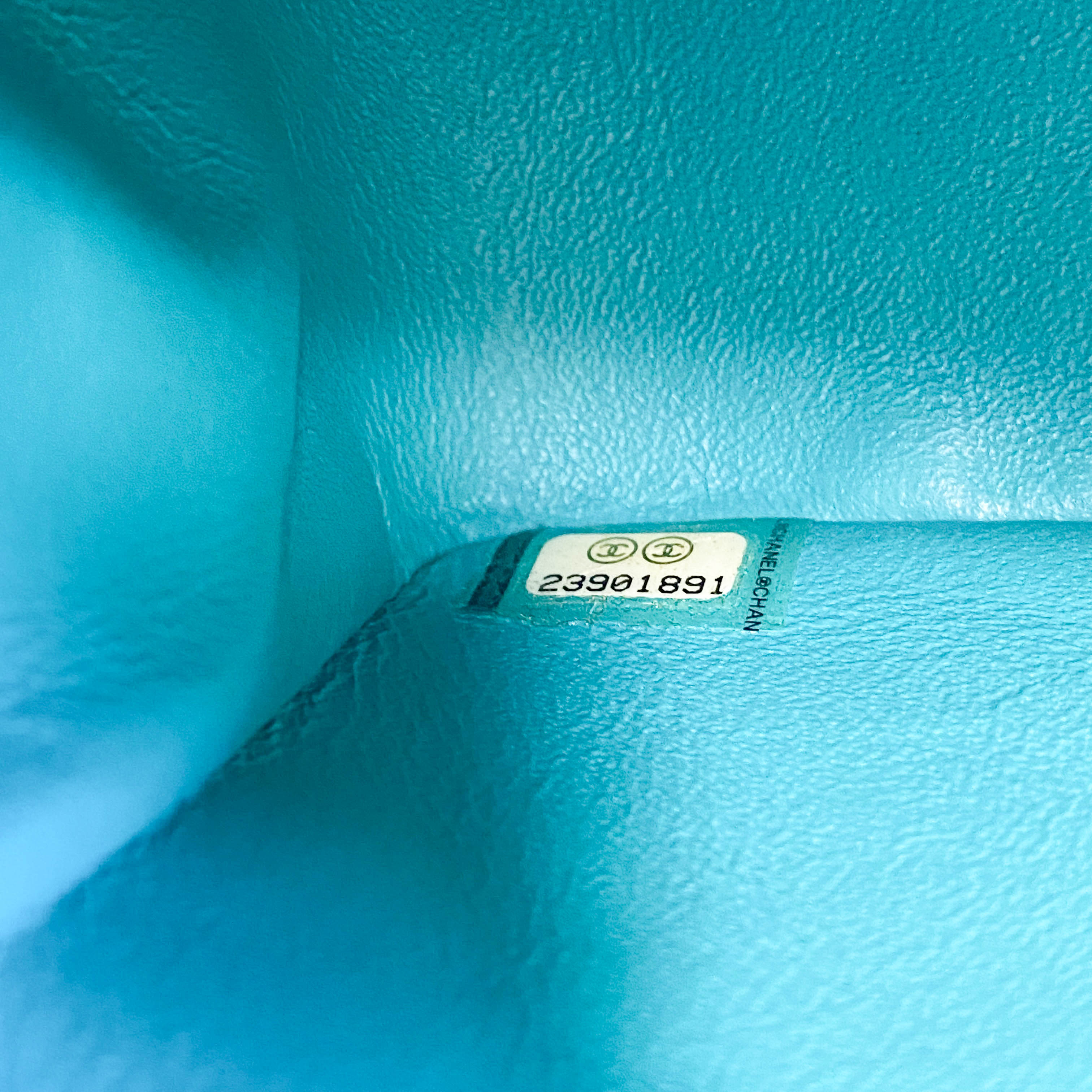 Chevron Classic Mini Rectangular Single Flap Turquoise Shouler Bag