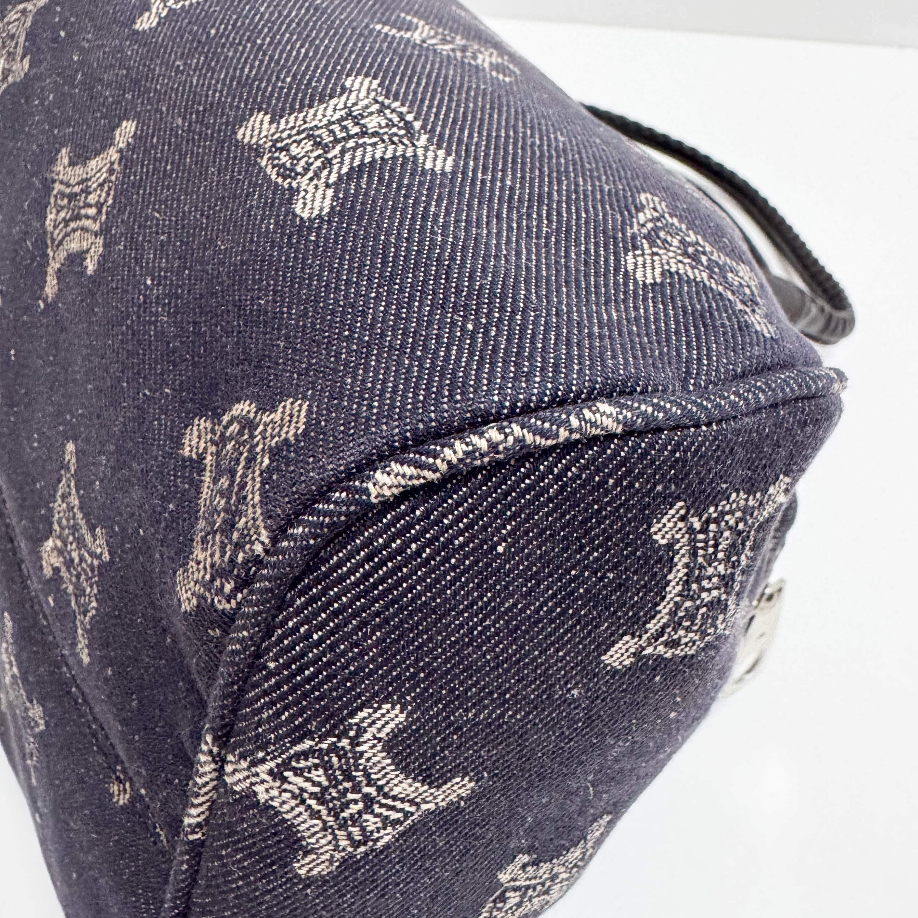 Macadam Blue Denim Shoulder Bag