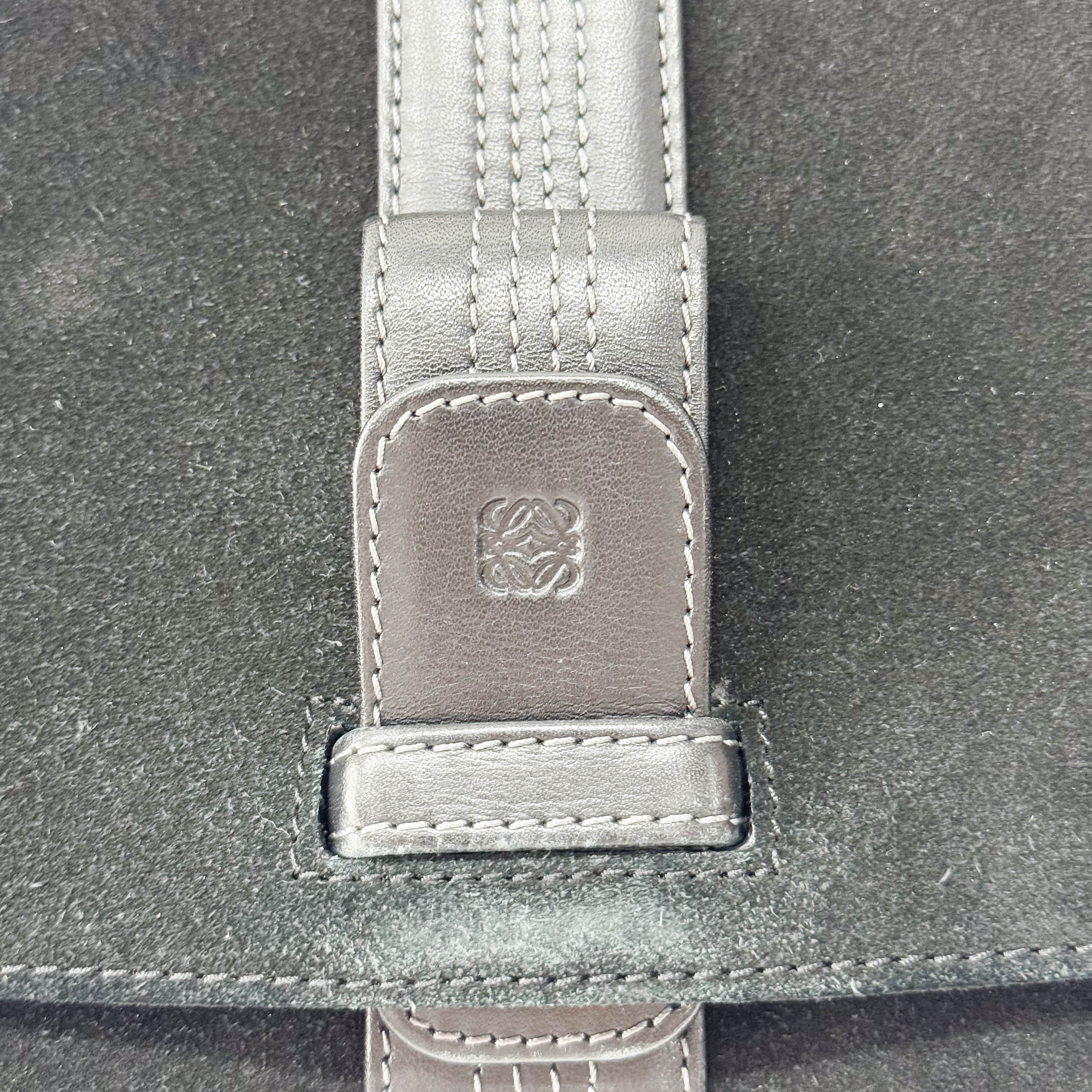 Black Suede Shoulder Bag