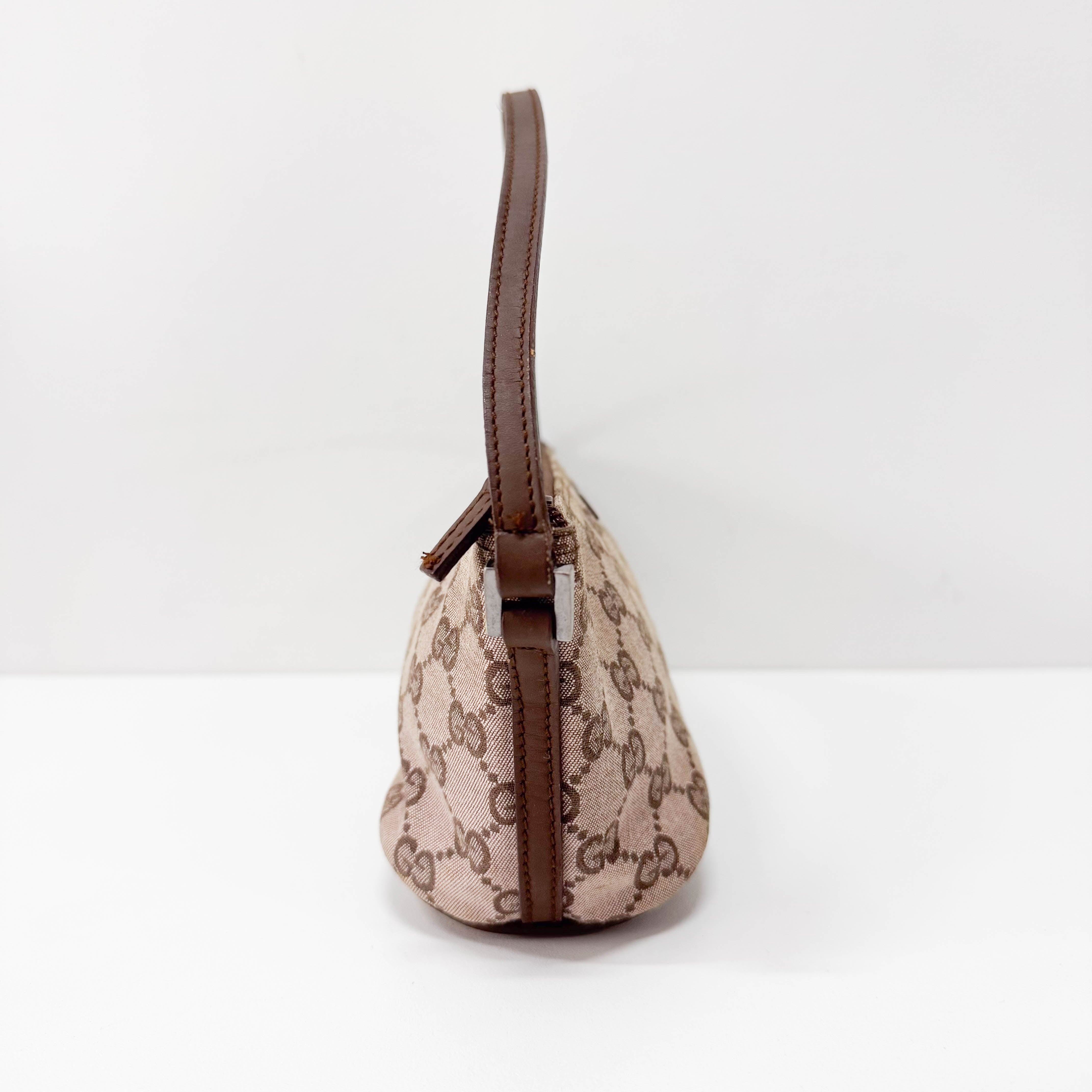 Boat GG Canvas Brown Pouch Shoulder Bag