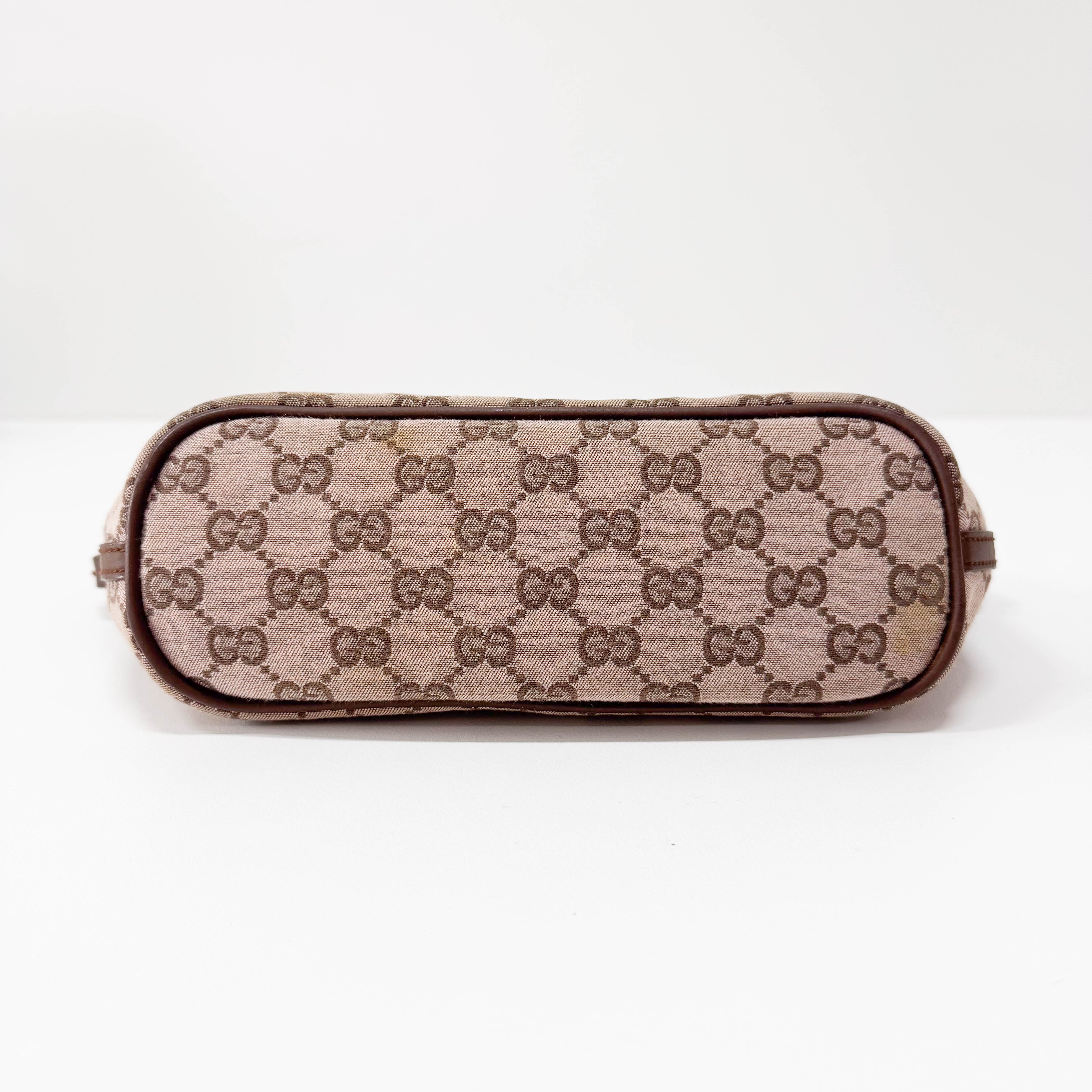 Boat GG Canvas Brown Pouch Shoulder Bag