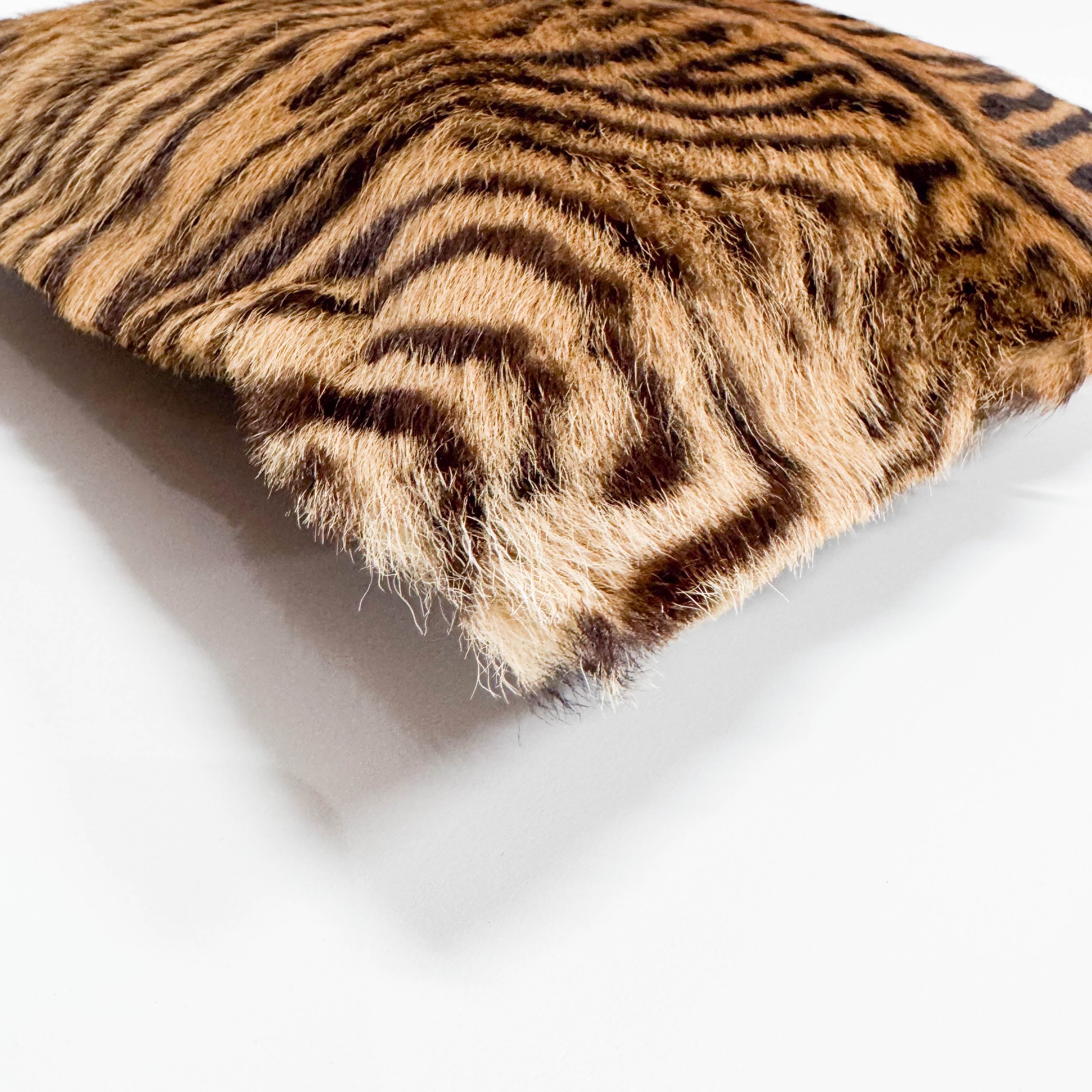 Brown Animal Print Pony Hair Handbag