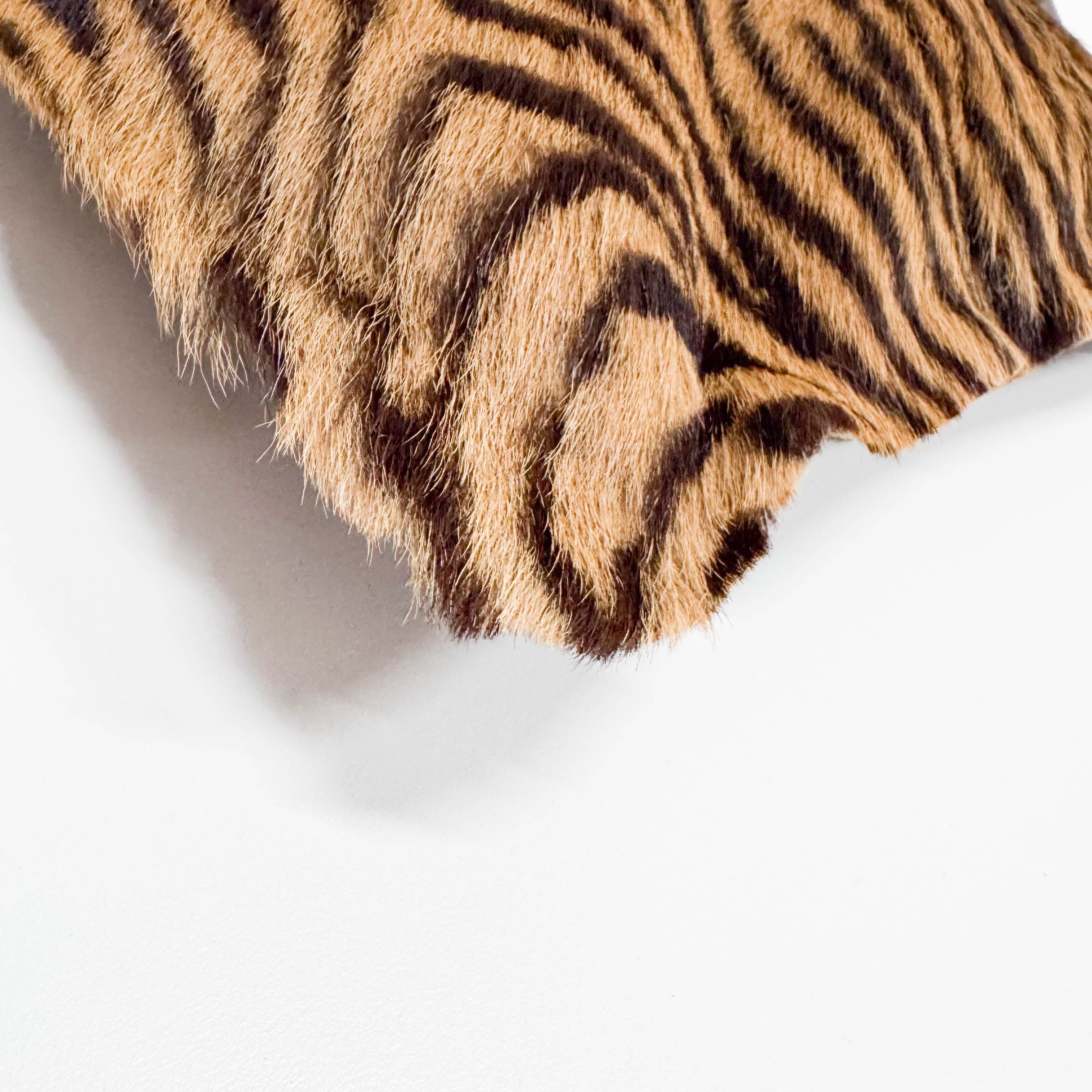 Brown Animal Print Pony Hair Handbag