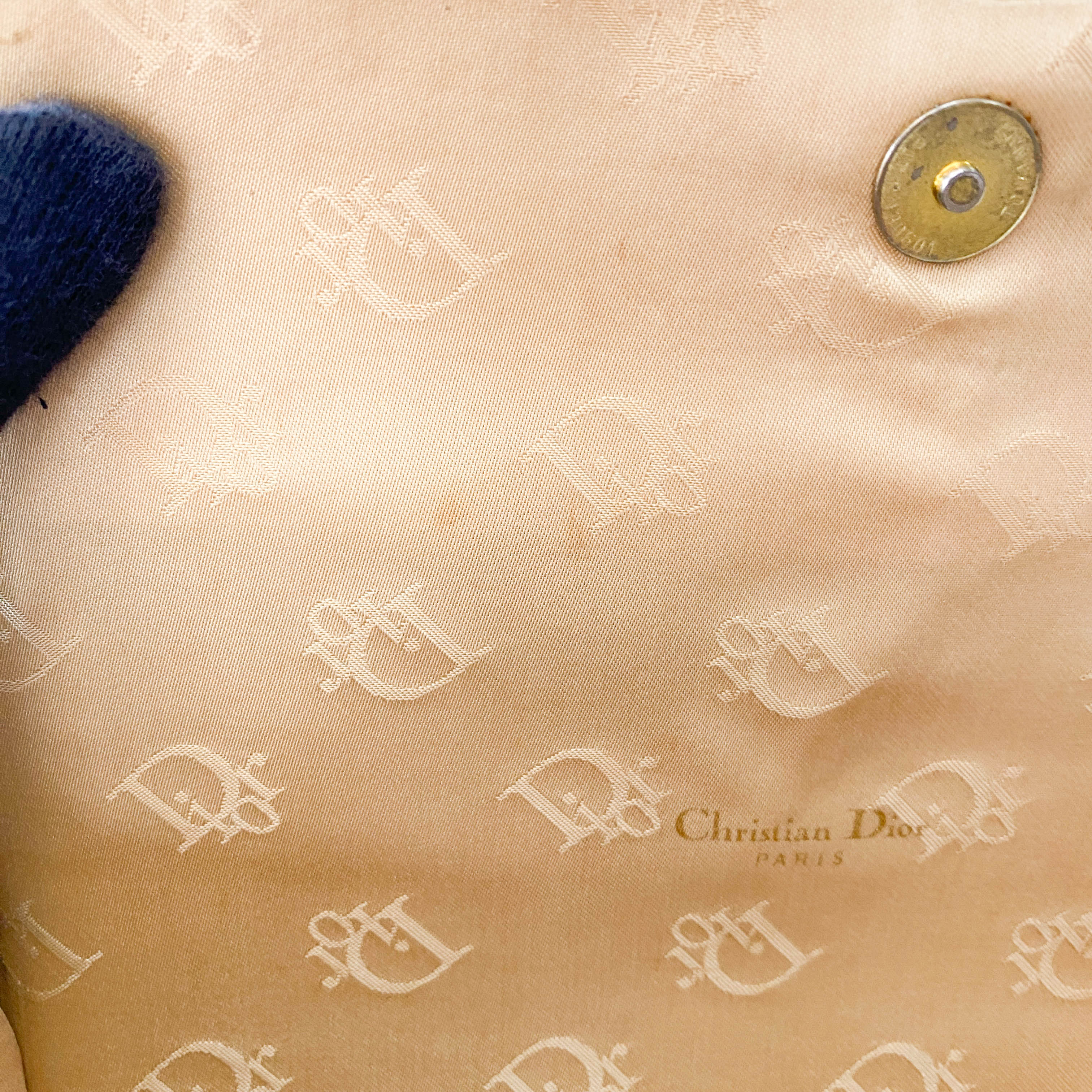 Vintage Gold Beaded Shoulder Bag