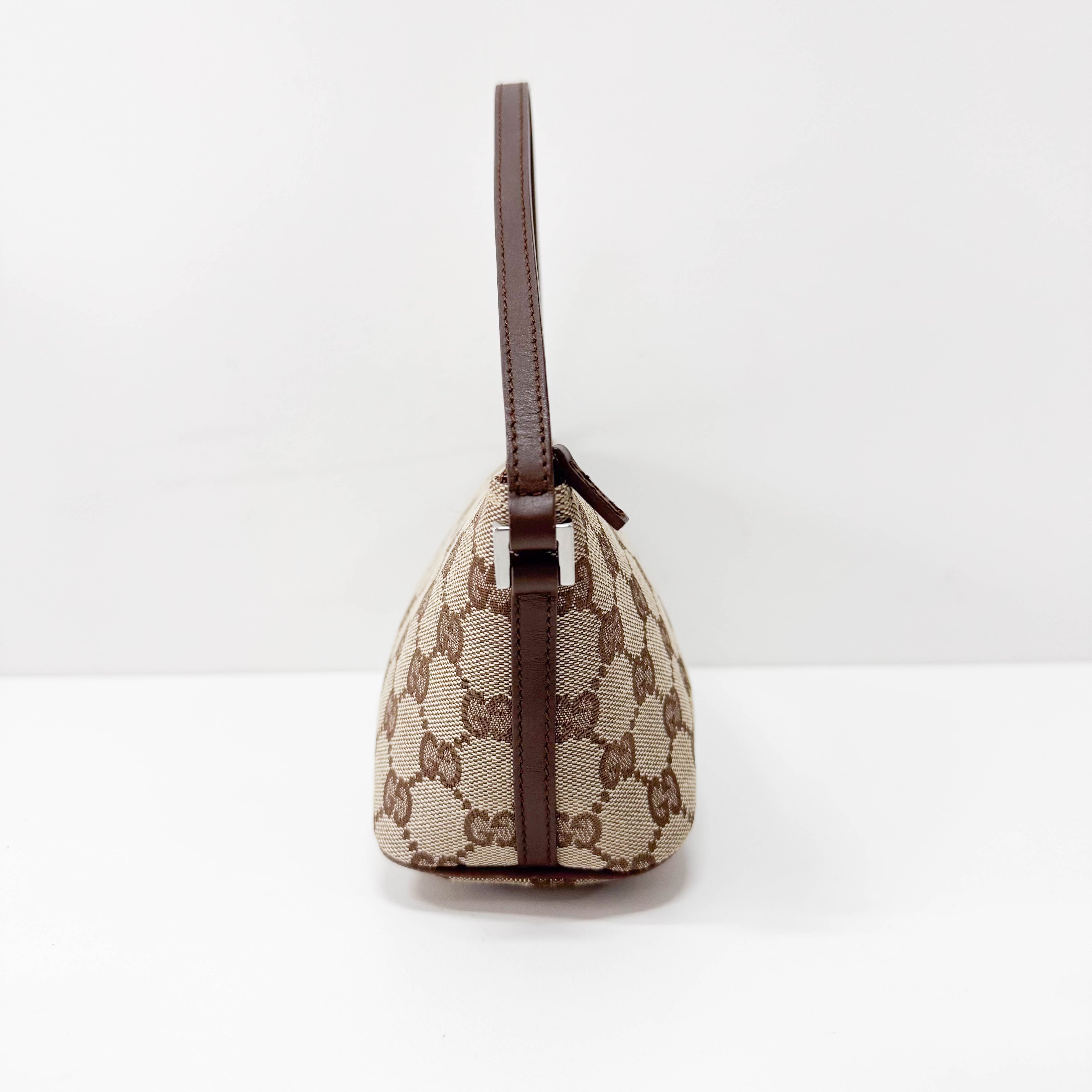 Boat GG Canvas Brown Pouch Shoulder Bag