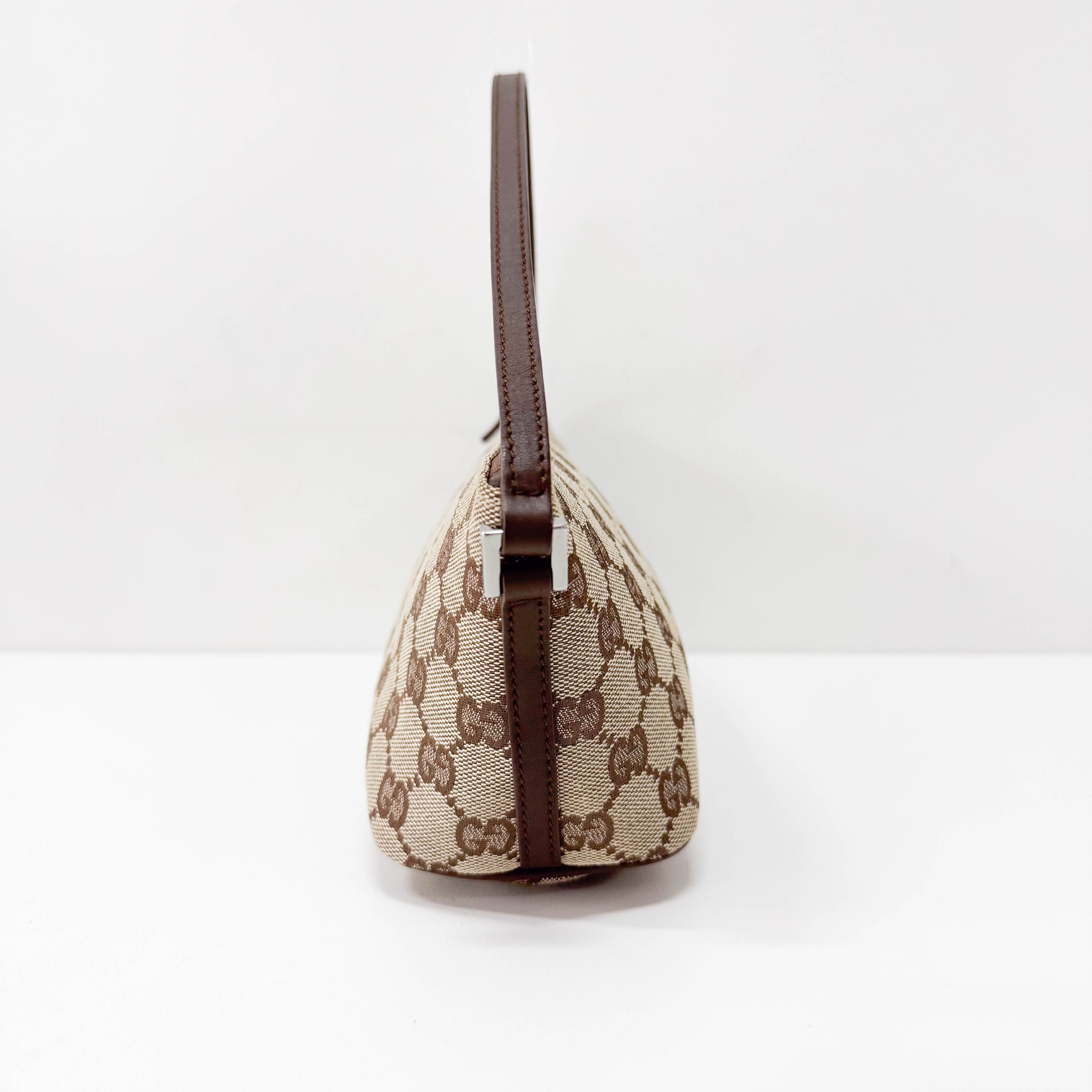 Boat GG Canvas Brown Pouch Shoulder Bag