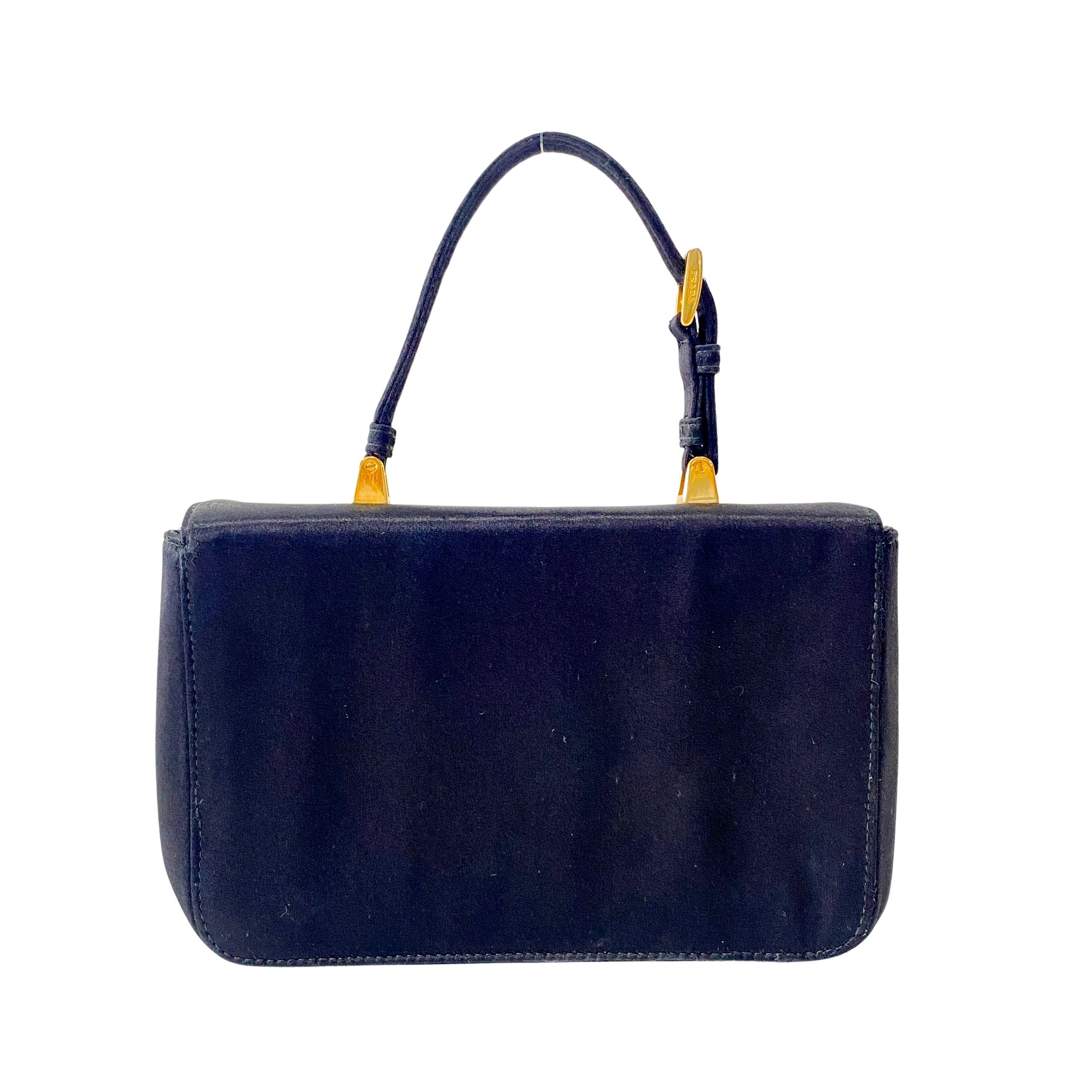 Black Bijoux in Satin Mini Bag