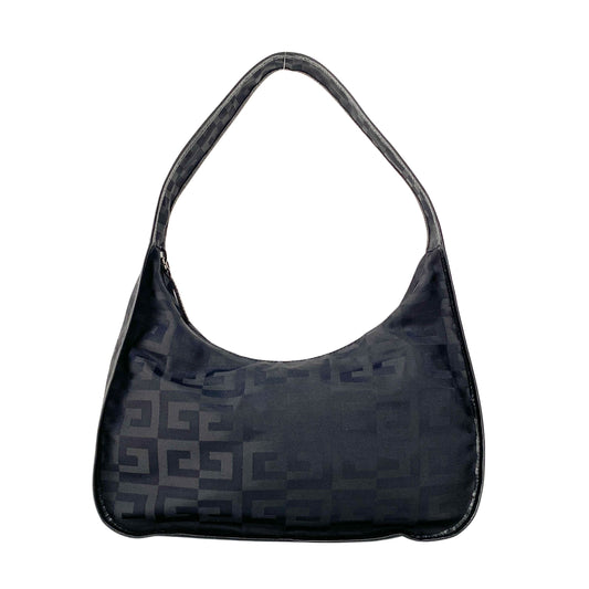 4G Black Nylon Shoulder Bag