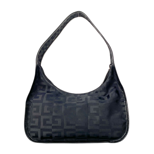 4G Black Nylon Shoulder Bag